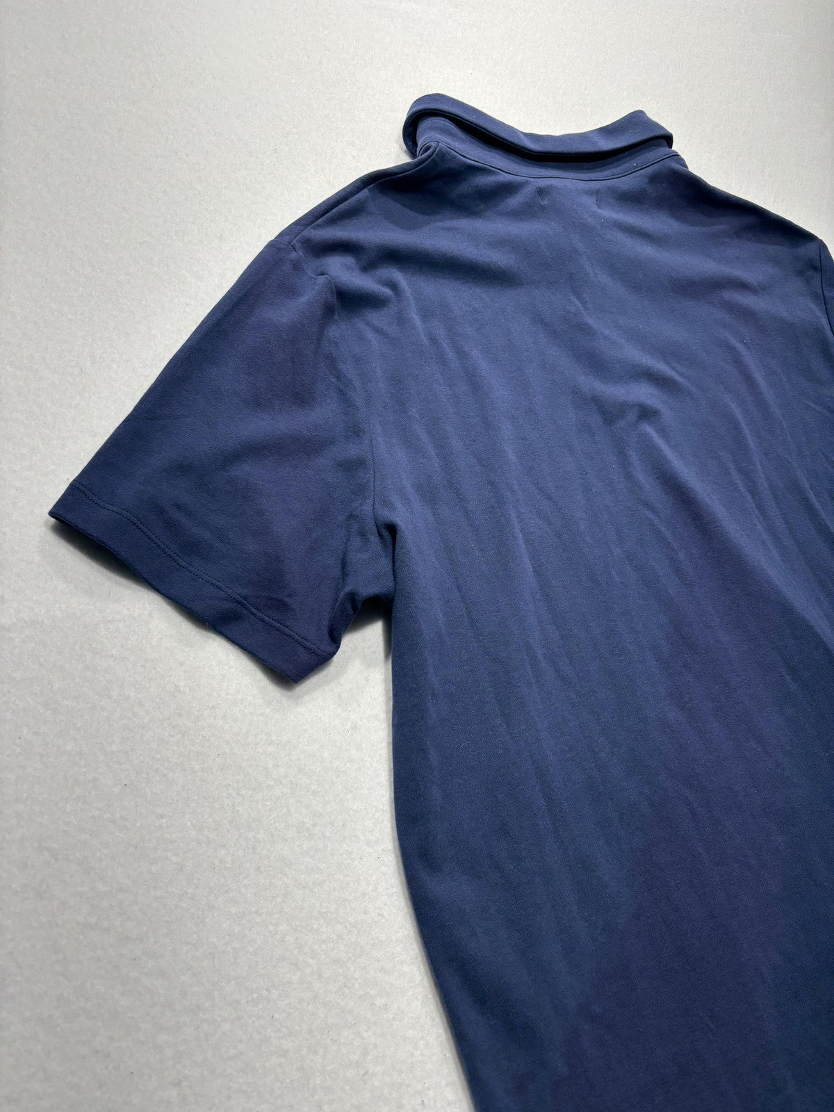 Banana Republic Polo Shirt Mens Large Blue Short Sleeve Jersey Regular Fit