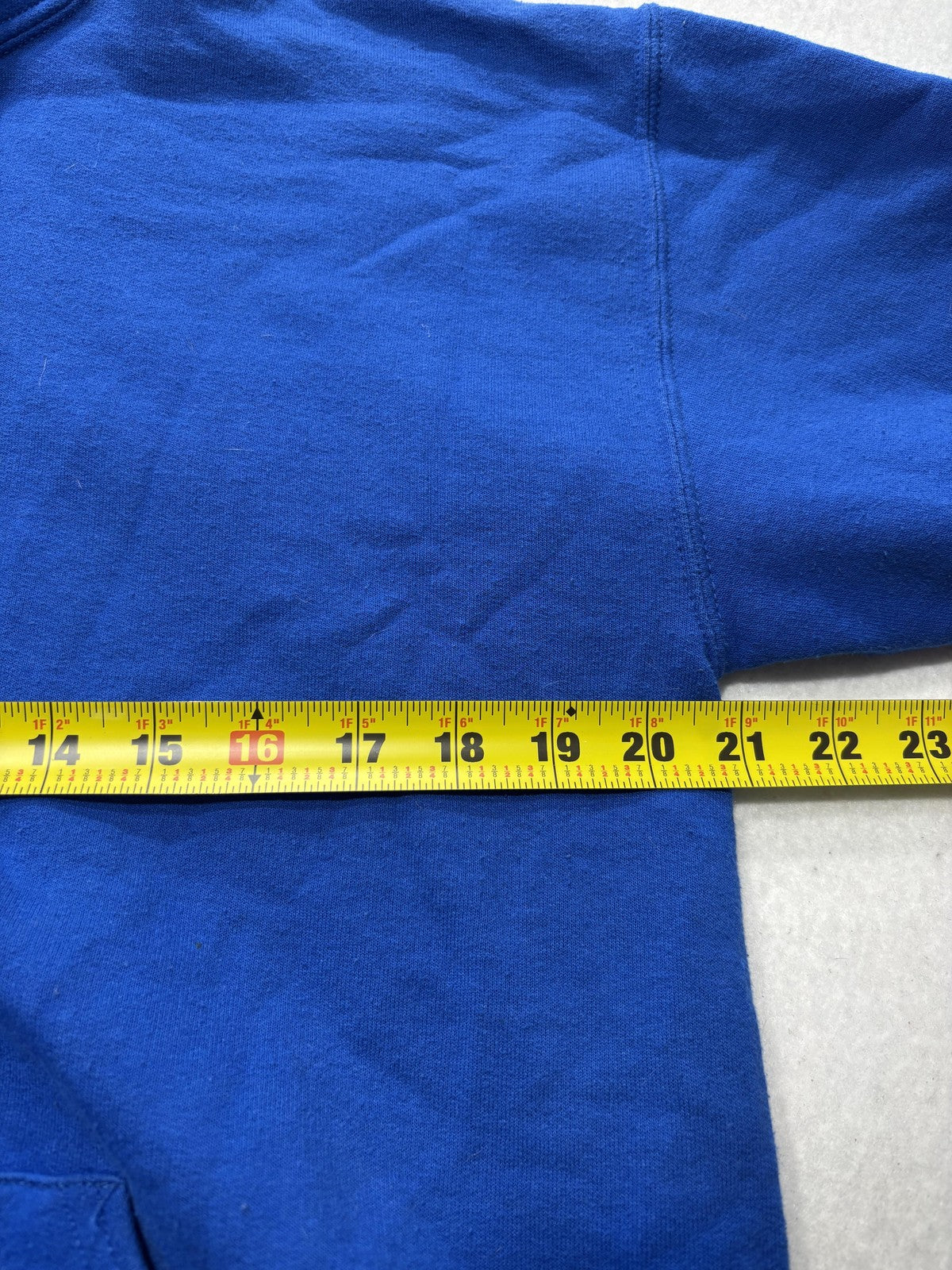 Jerzees Hoodie Mens Medium Blue NuBlend Fleece Pullover Kangaroo Pocket Solid