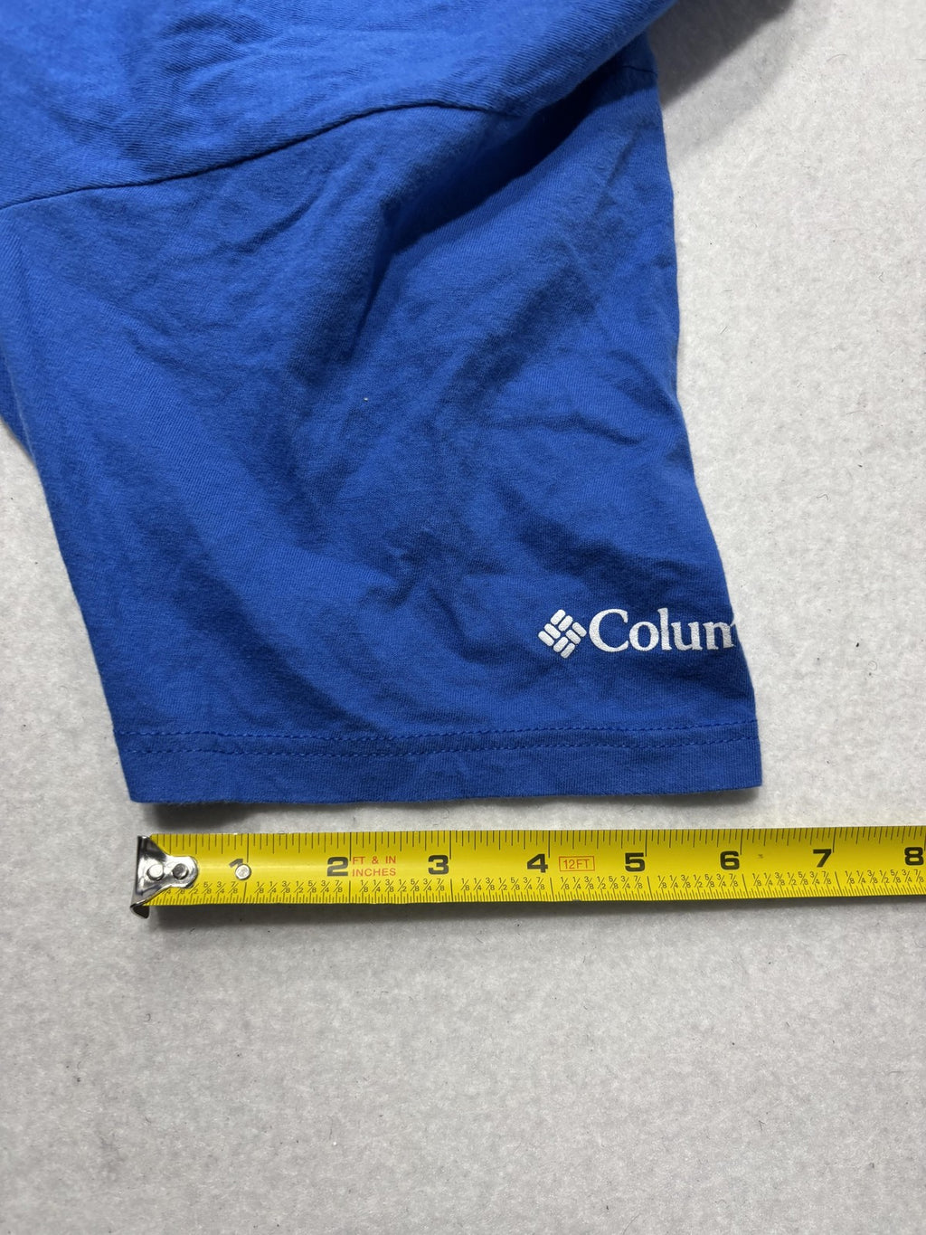 Columbia Shirt Mens Medium Blue Established 1938 Graphic Tee Short Sleeve