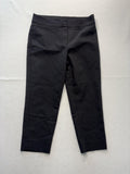 MICHAEL Michael Kors Dress Pants Womens 10 Black Twill Slim Ankle Pull On Work
