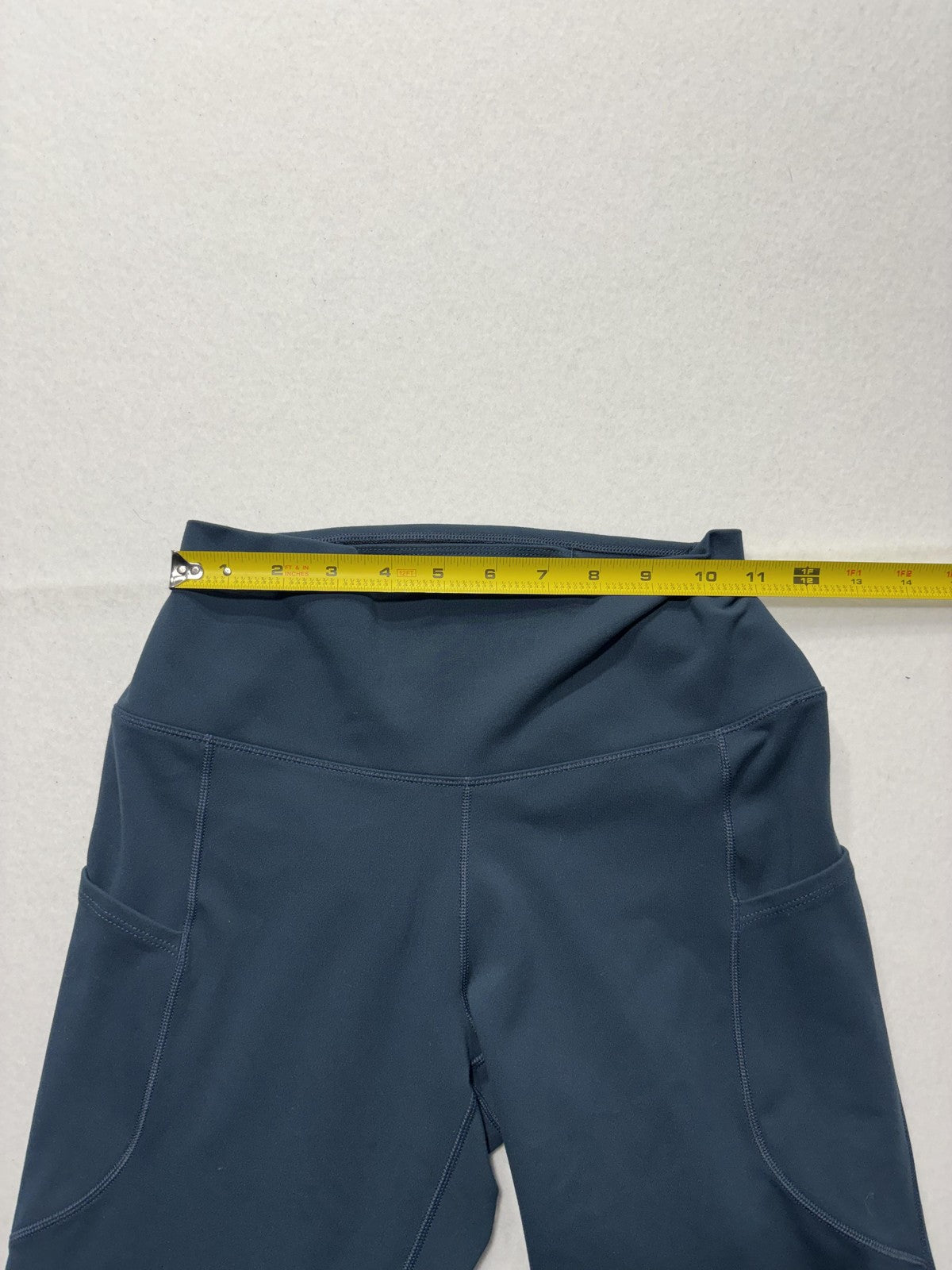 Nike One Leggings Womens Medium Blue Dri-FIT High Rise Pocket Ankle Athletic
