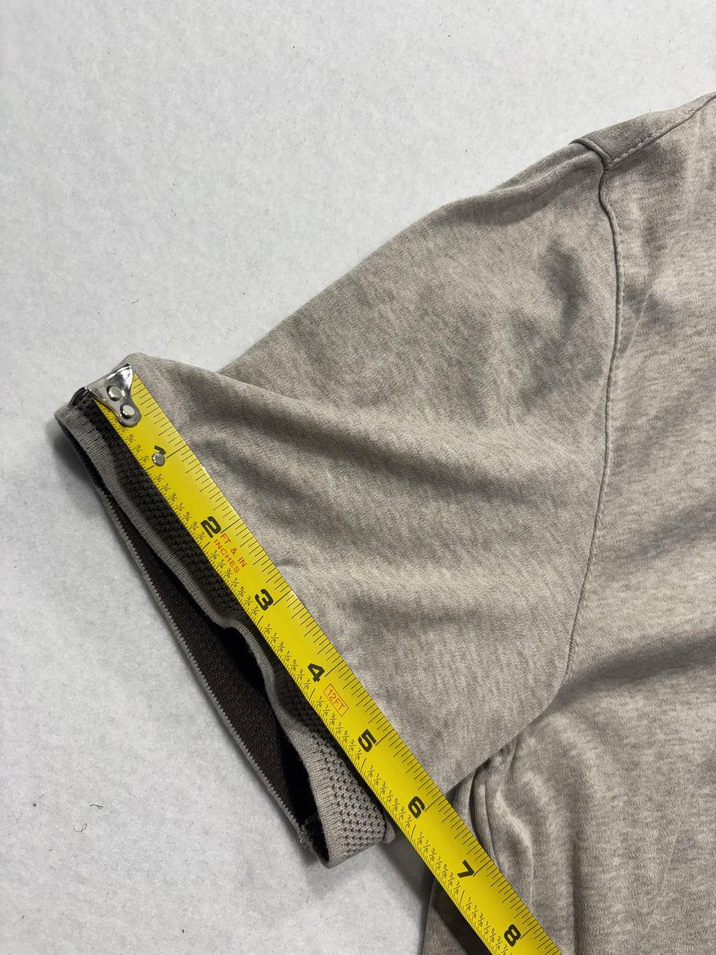 Banana Republic Polo Shirt Mens Small Gray Short Sleeve Jersey Cotton Casual