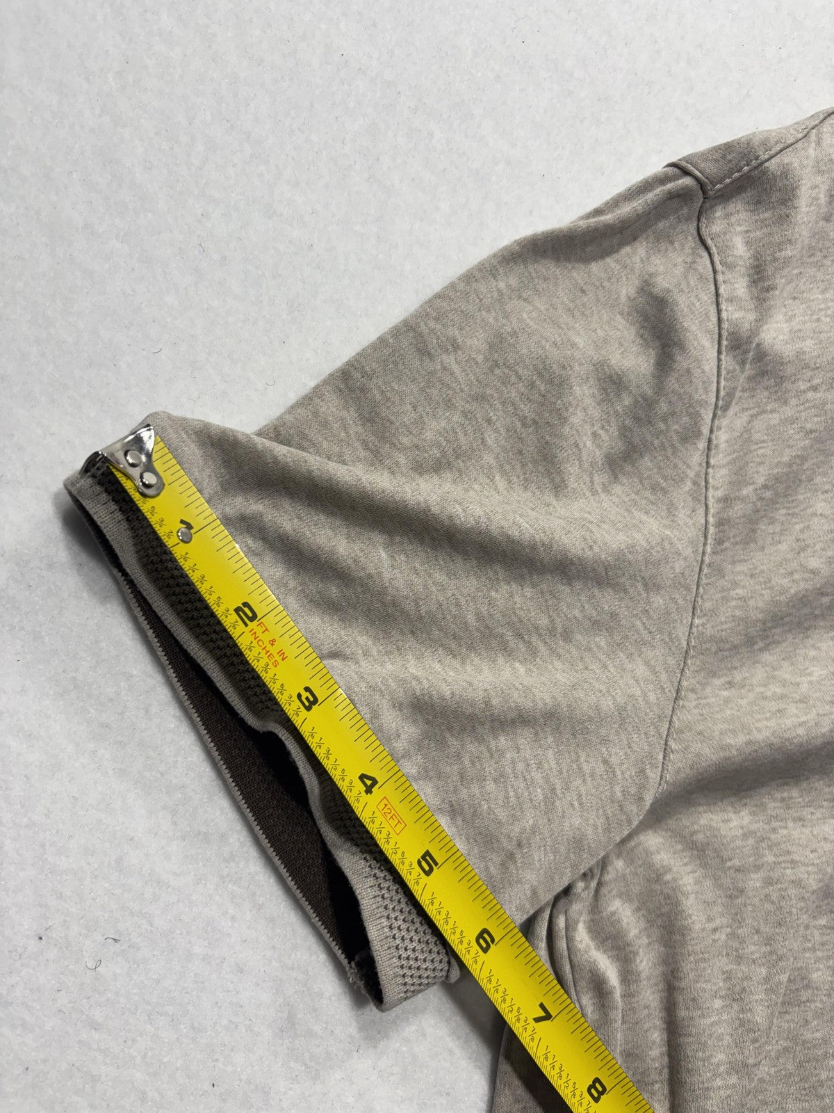 Banana Republic Polo Shirt Mens Small Gray Short Sleeve Jersey Cotton Casual