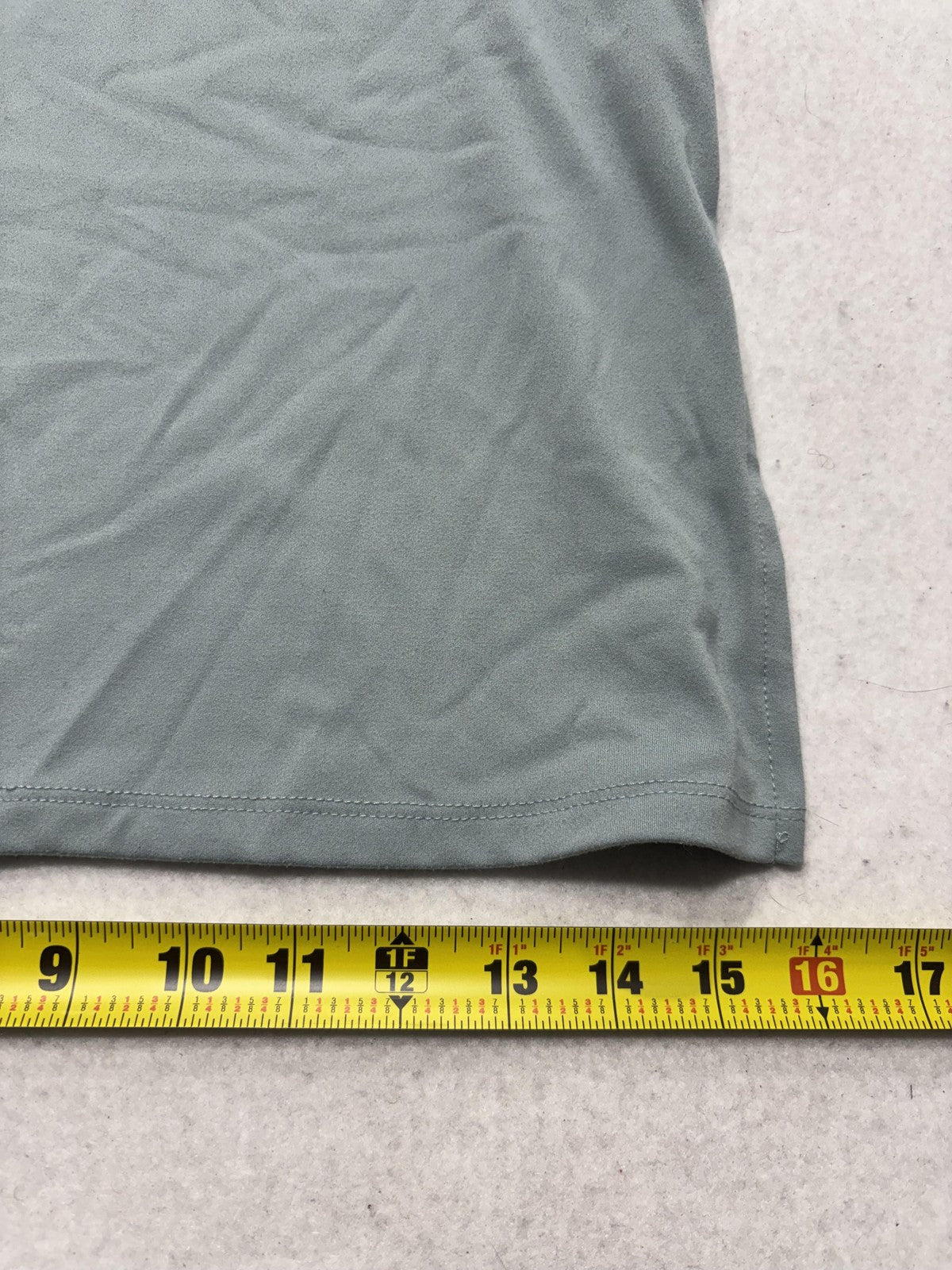 FRANKEE & SKYLARR Shirt Womens Large Green Crew Neck Short Sleeve Tee Stretch
