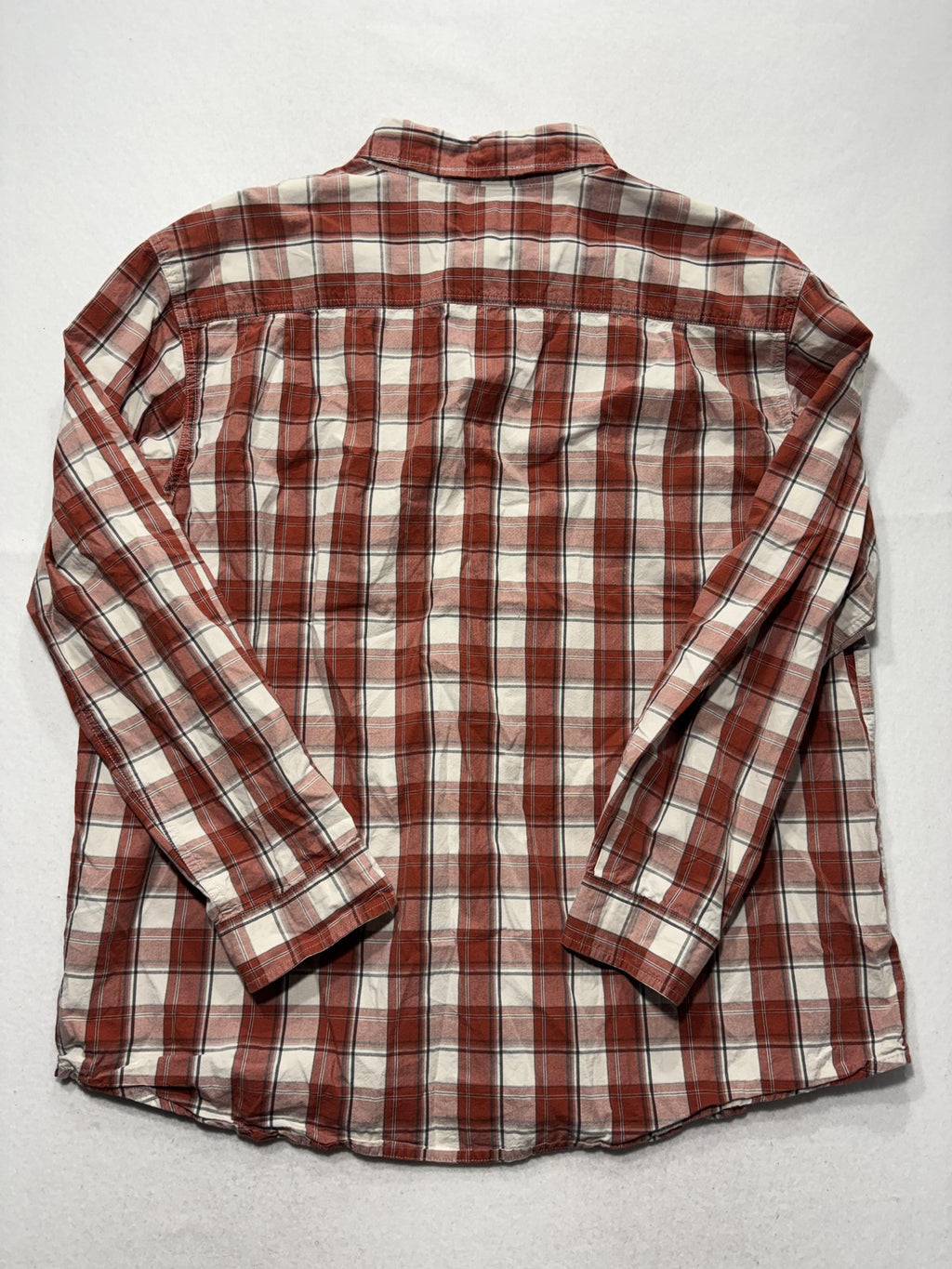 Carhartt Shirt Mens 2XL Red Plaid Long Sleeve Button Up Relaxed Fit Workwear