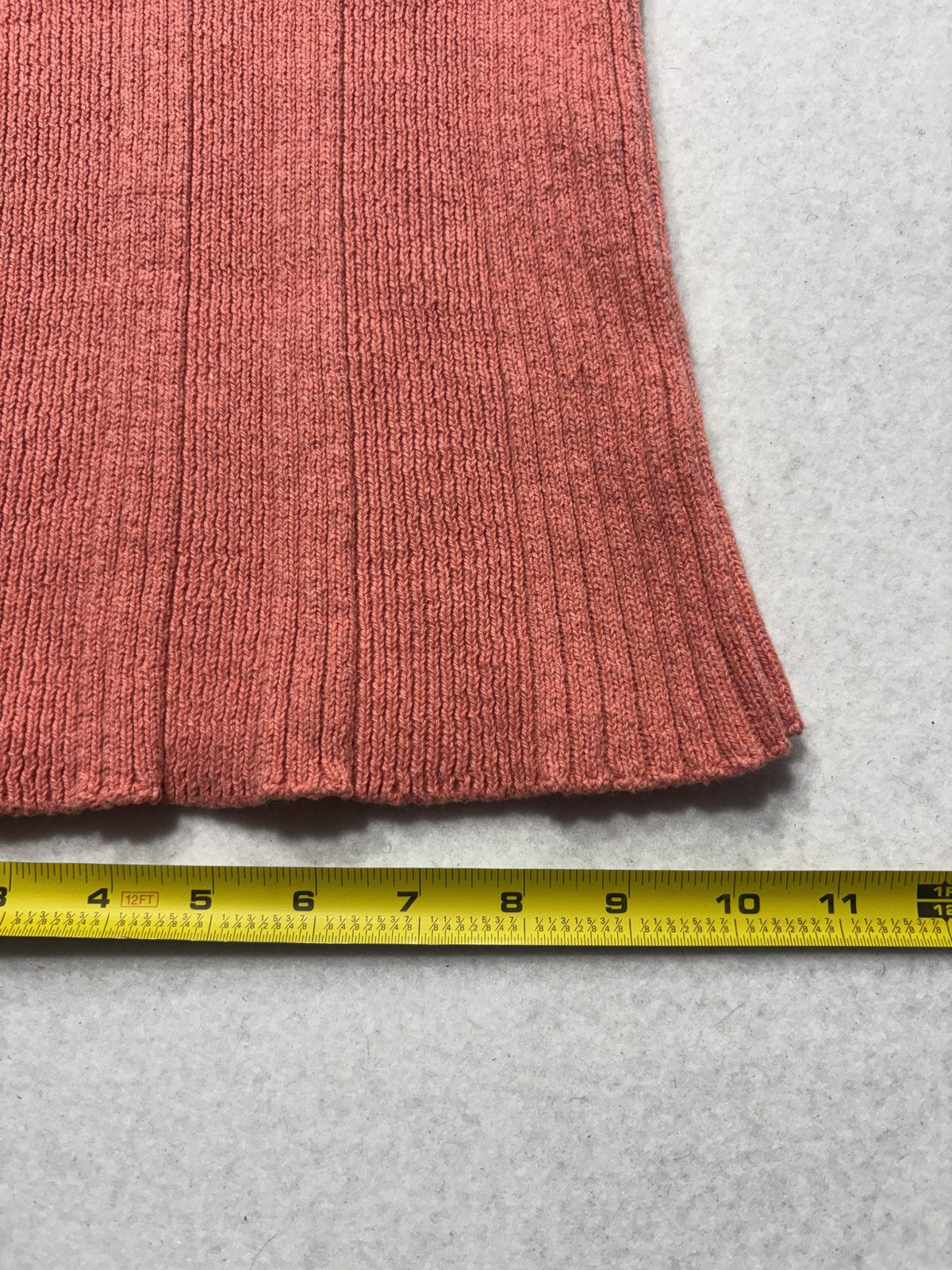 Anthropologie Tank Womens Small Pink V Neck Ribbed Knit Cami Top Stretch Casual