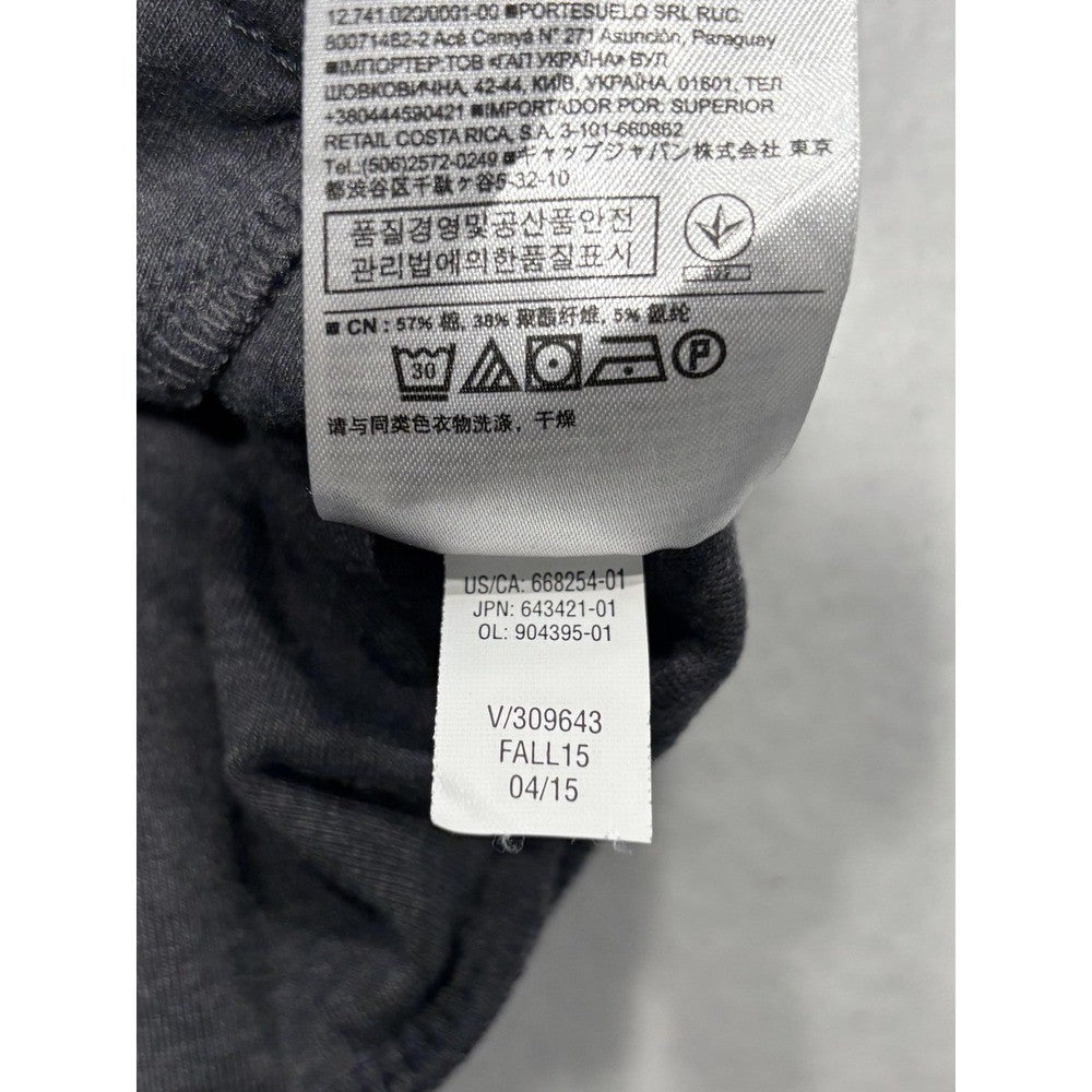 Banana Republic Mens Gray Shawl Collar Henley Sweatshirt Pockets Pullover L