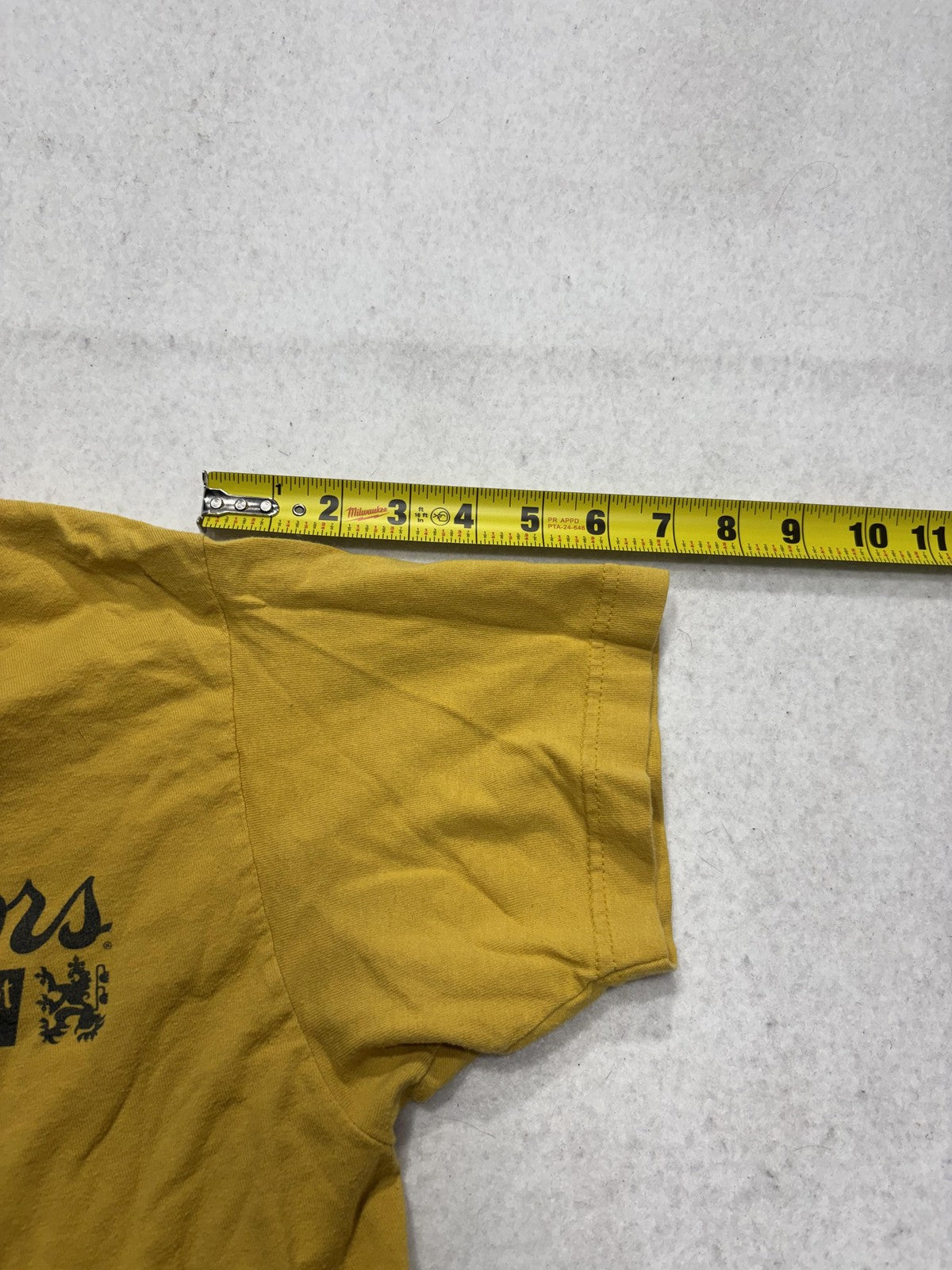 Tee Luv Shirt Mens Medium Yellow Coors Banquet Beer Golden Colorado Graphic Tee