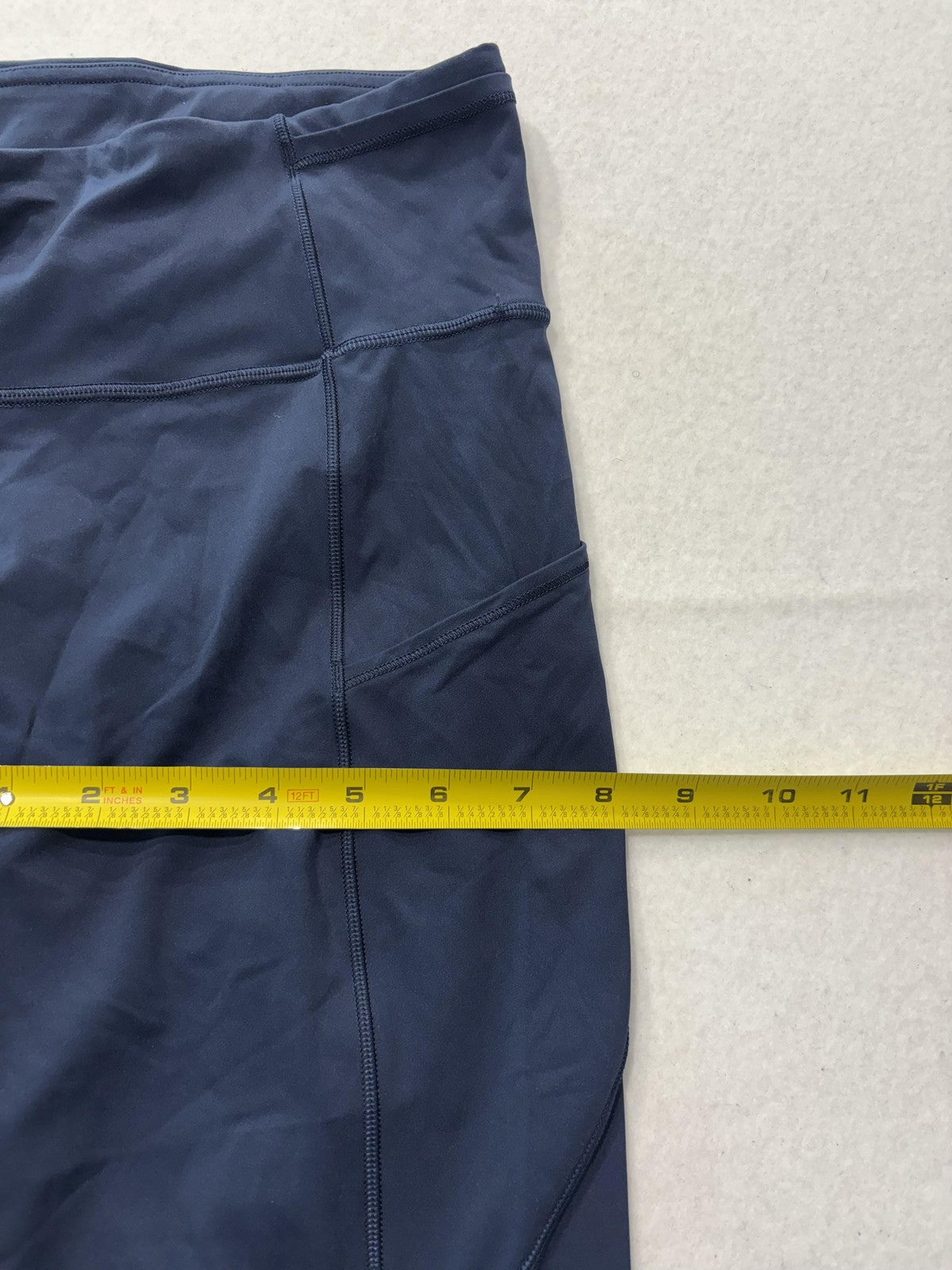 Lululemon Leggings Womens 8 Blue High Rise Cropped 23" Inseam Pocket Stretch