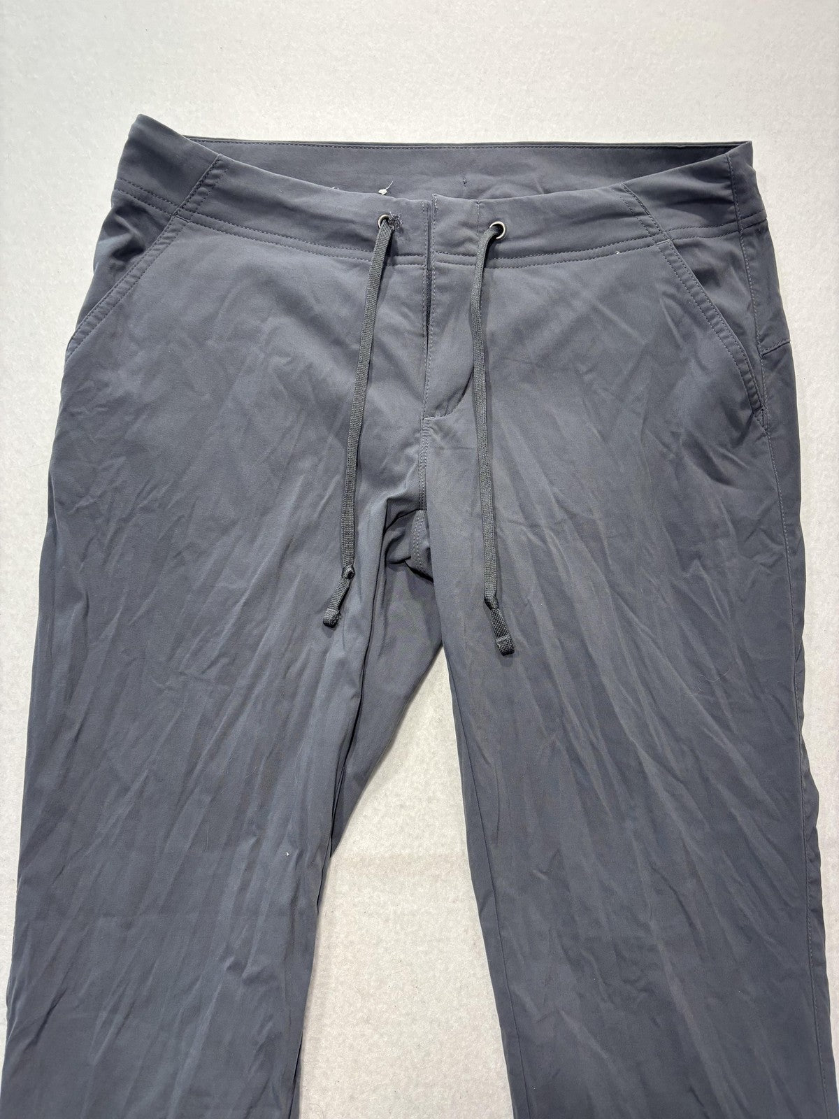 Columbia Track Pants Womens 6 Gray Drawstring Stretch Hiking Outdoor Travel