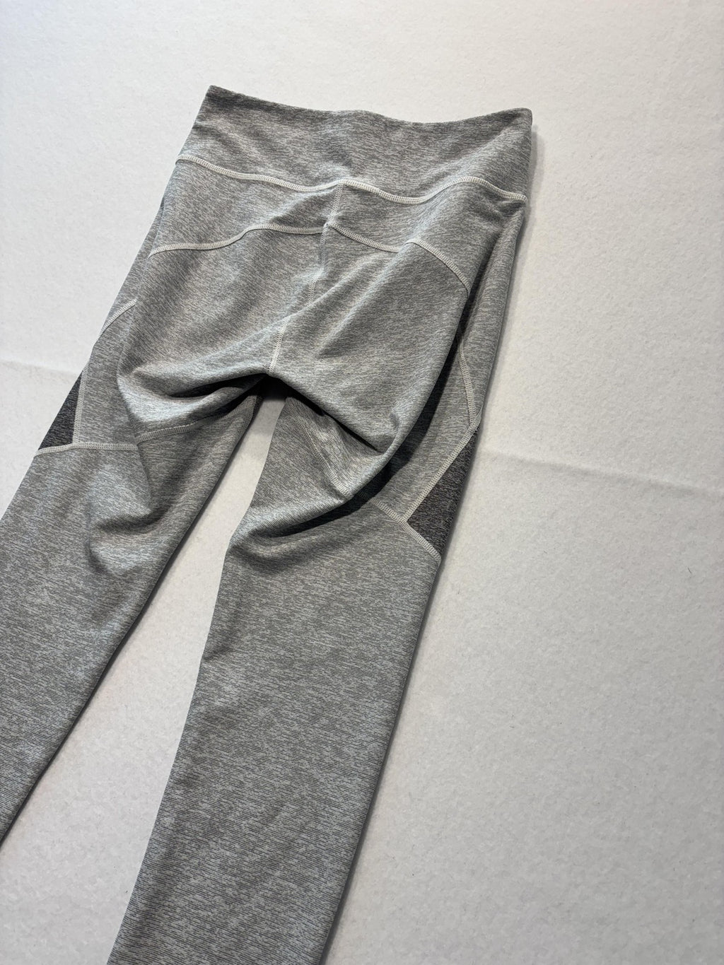 Outdoor Voices Leggings Womens Small Gray Colorblock Stretch Knit Ankle
