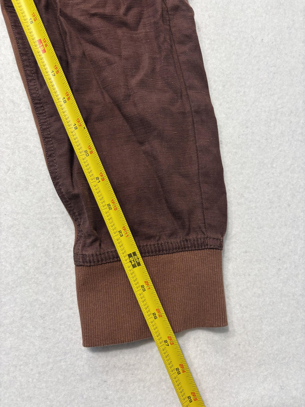 Anthropologie Jogger Pants Womens Medium Brown Nomad Cargo Twill Elastic Waist
