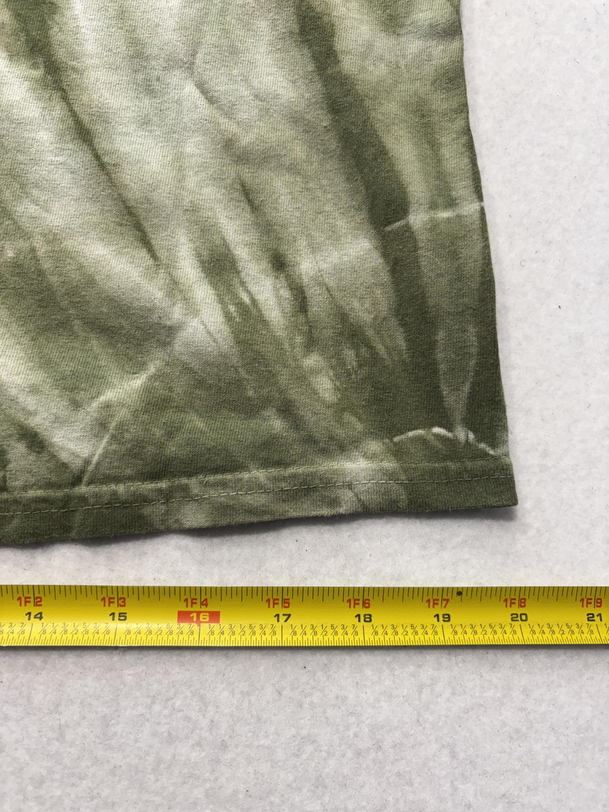 The Hundreds Shirt Mens Medium Green Tie Dye World On Fire Double Sided Graphic