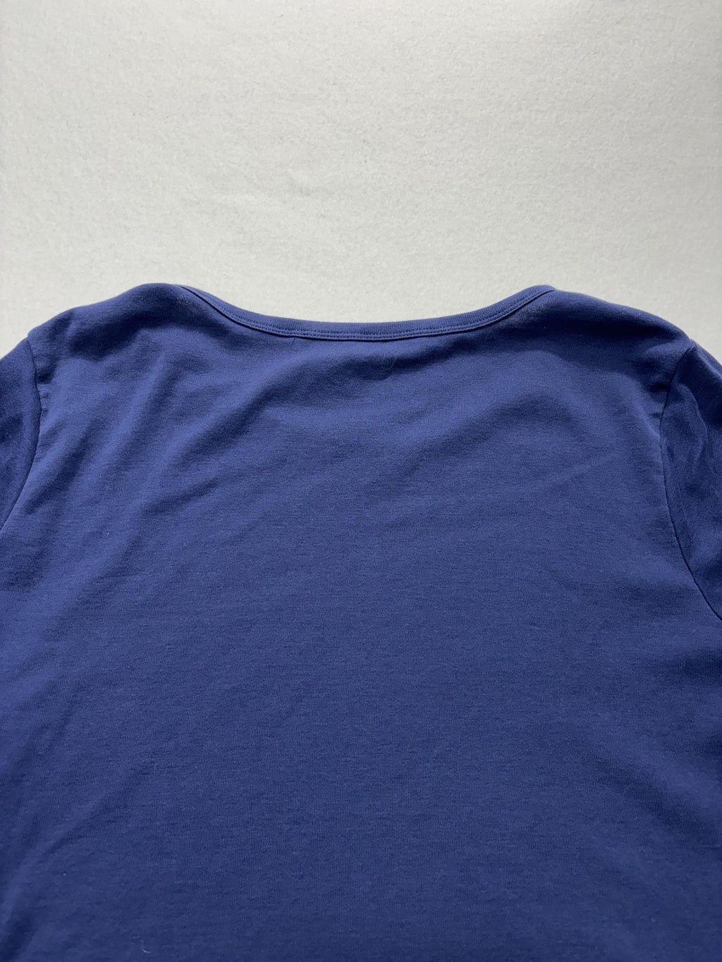 Tommy Bahama Shirt Womens XL Blue Crew Neck Long Sleeve Cotton Tee Basic Casual