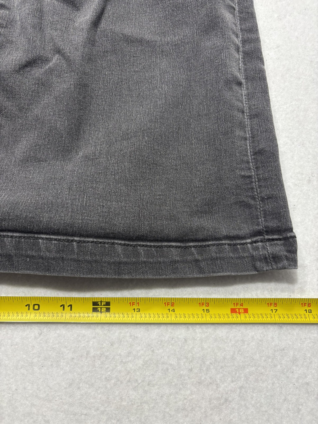 Free People Skirt Womens 12 Gray Denim High Rise Zip Back Mini Stretch Casual