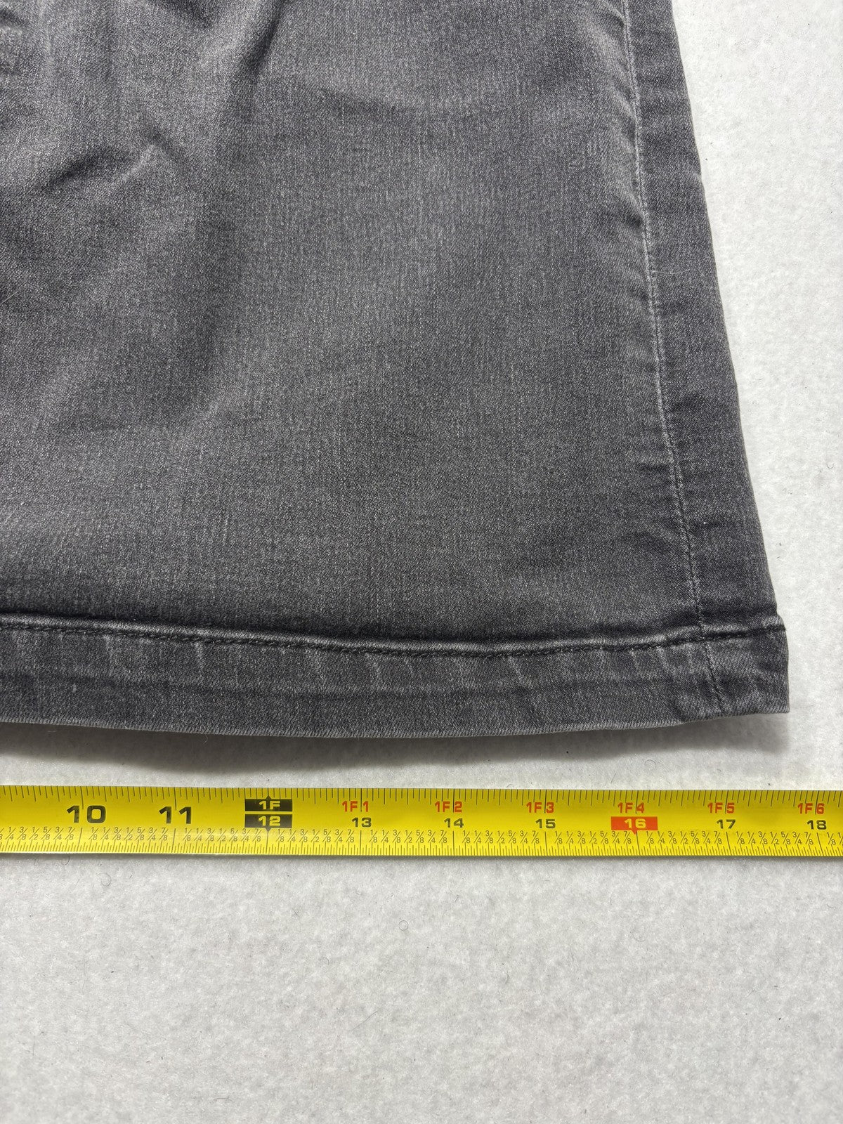 Free People Skirt Womens 12 Gray Denim High Rise Zip Back Mini Stretch Casual