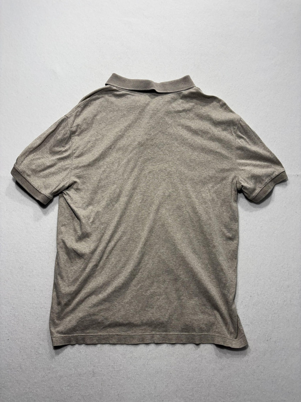 Banana Republic Polo Shirt Mens Small Gray Short Sleeve Jersey Cotton Casual