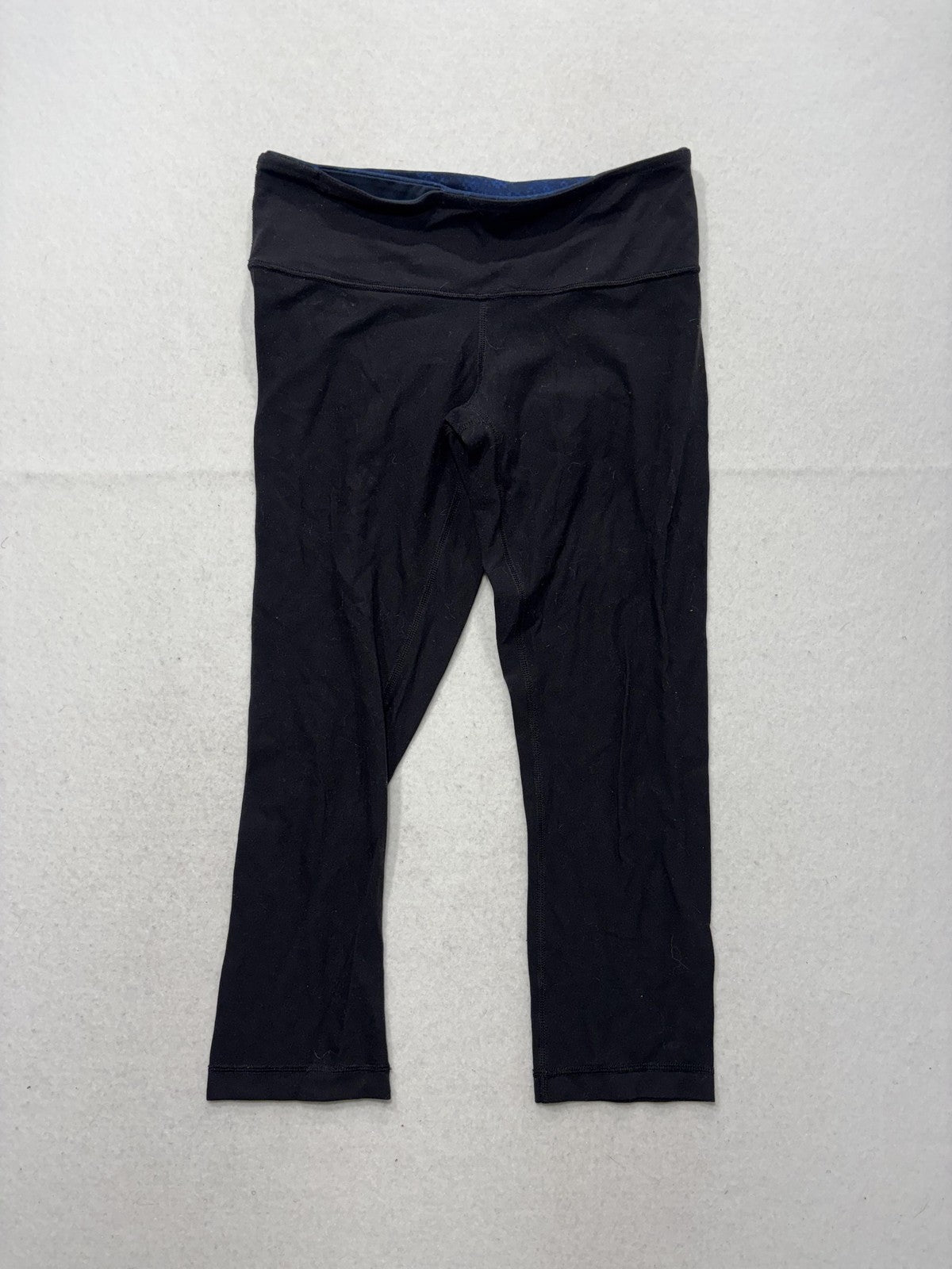 Lululemon Leggings Womens 6 Black 21.5" Inseam Capri Yoga Stretch Athletic Pants