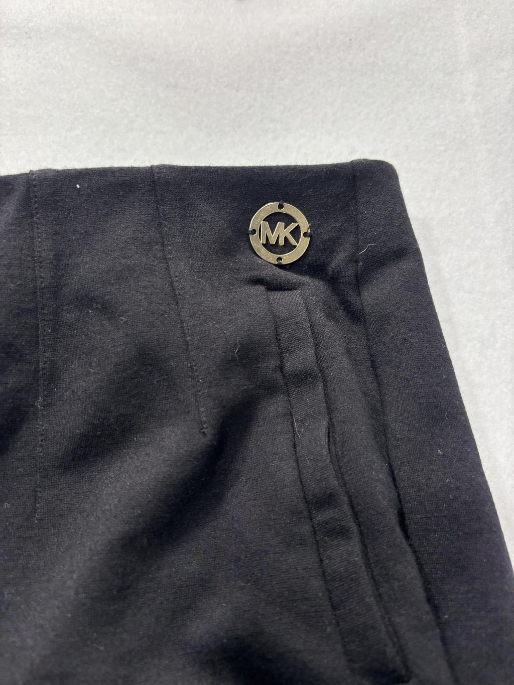 Michael Kors Dress Pants Womens Large Black Ponte Straight Leg Pull On Stretch