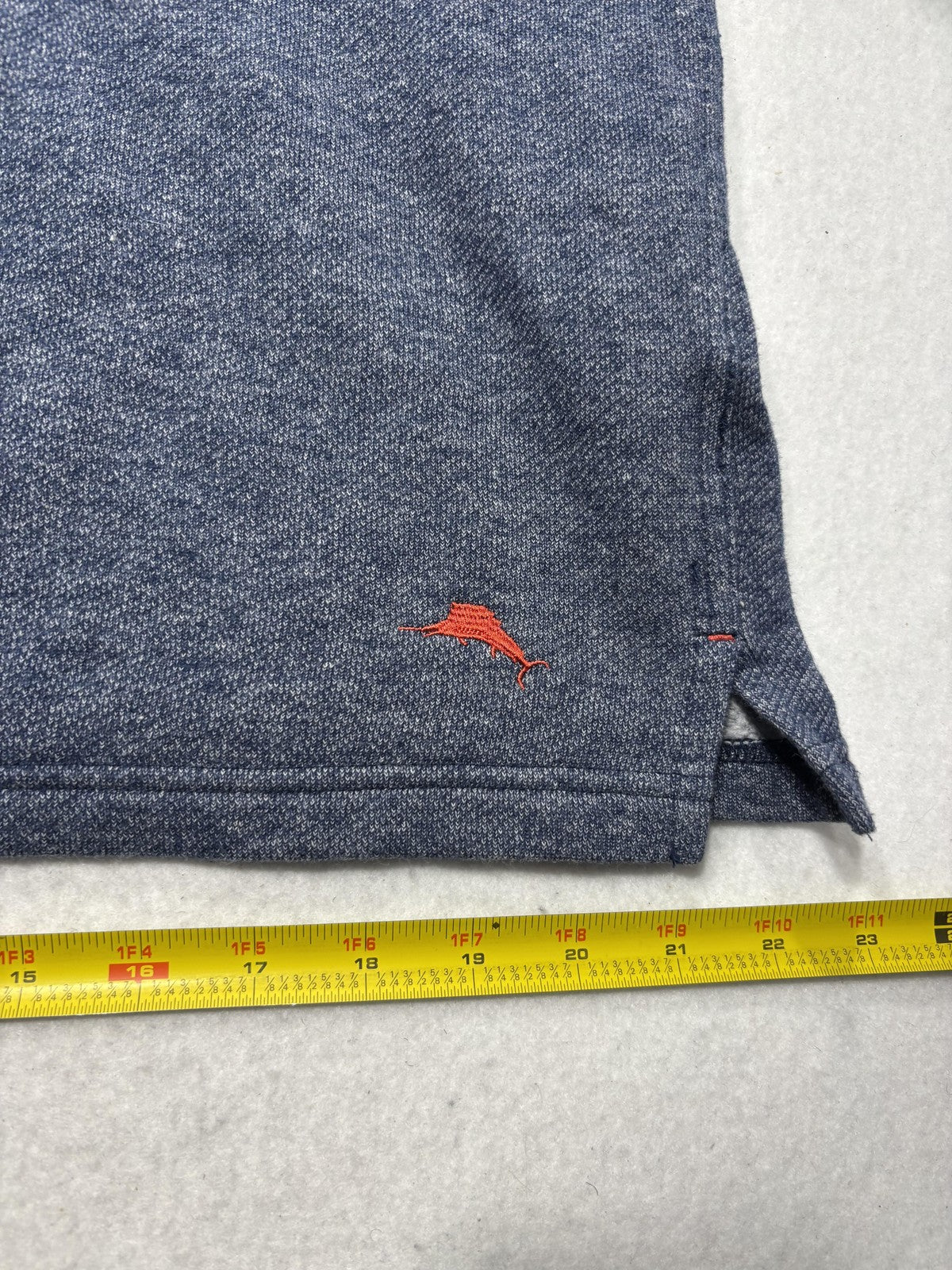 Tommy Bahama Sweater Mens Large Blue Knit Crew Neck Long Sleeve Pullover Casual
