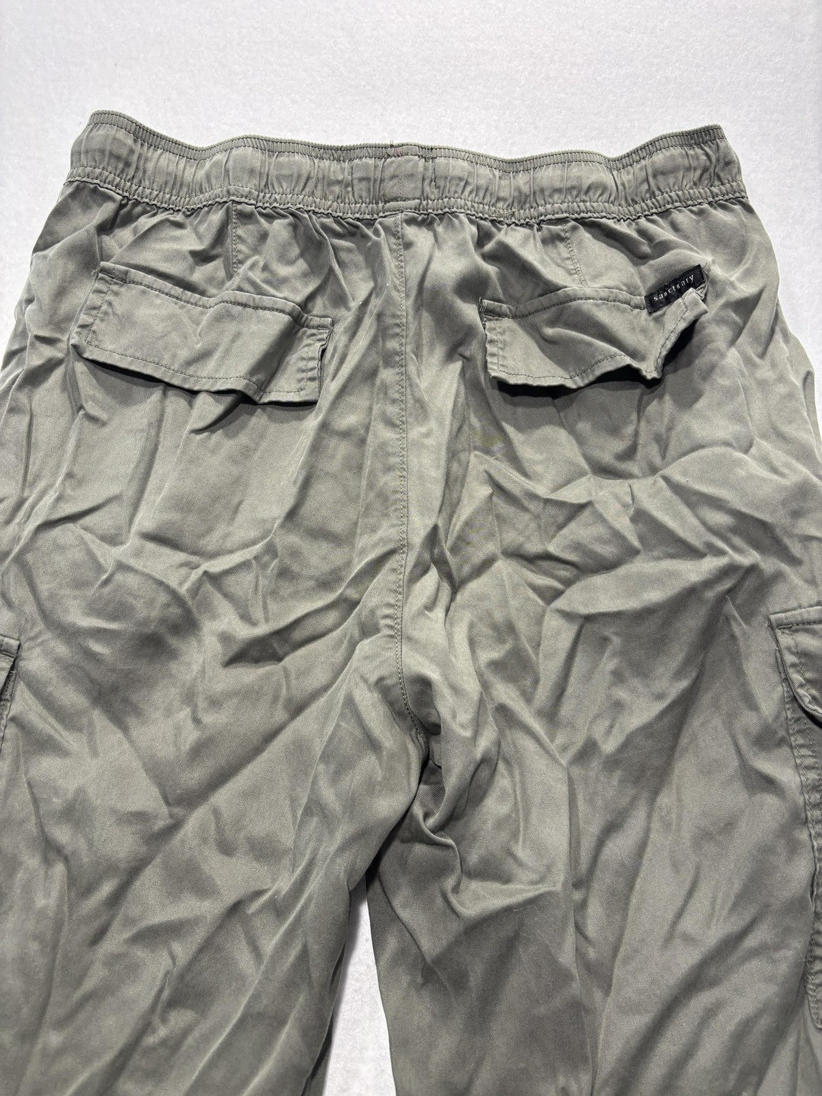Sanctuary Cargo Pants Womens M Green Lyocell Twill Straight Leg XP9159E1