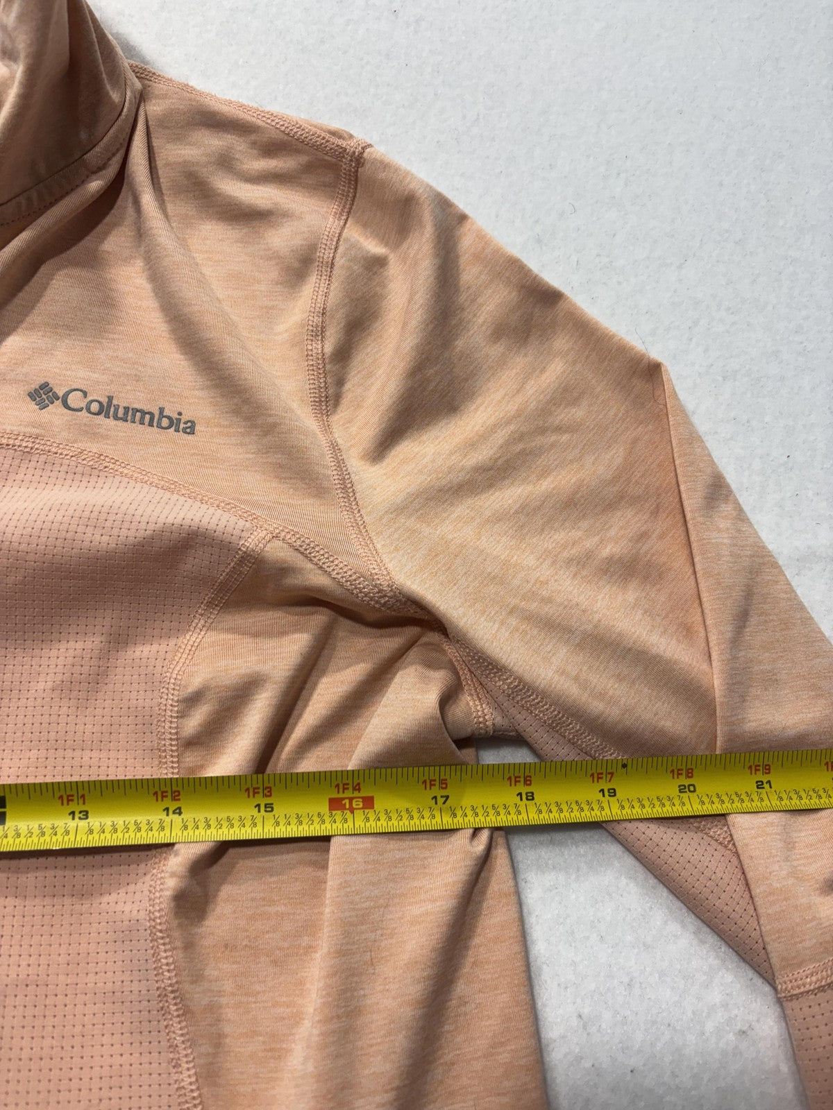 Columbia Jacket Womens Large Orange Lightweight Full Zip Ventilated Hiking