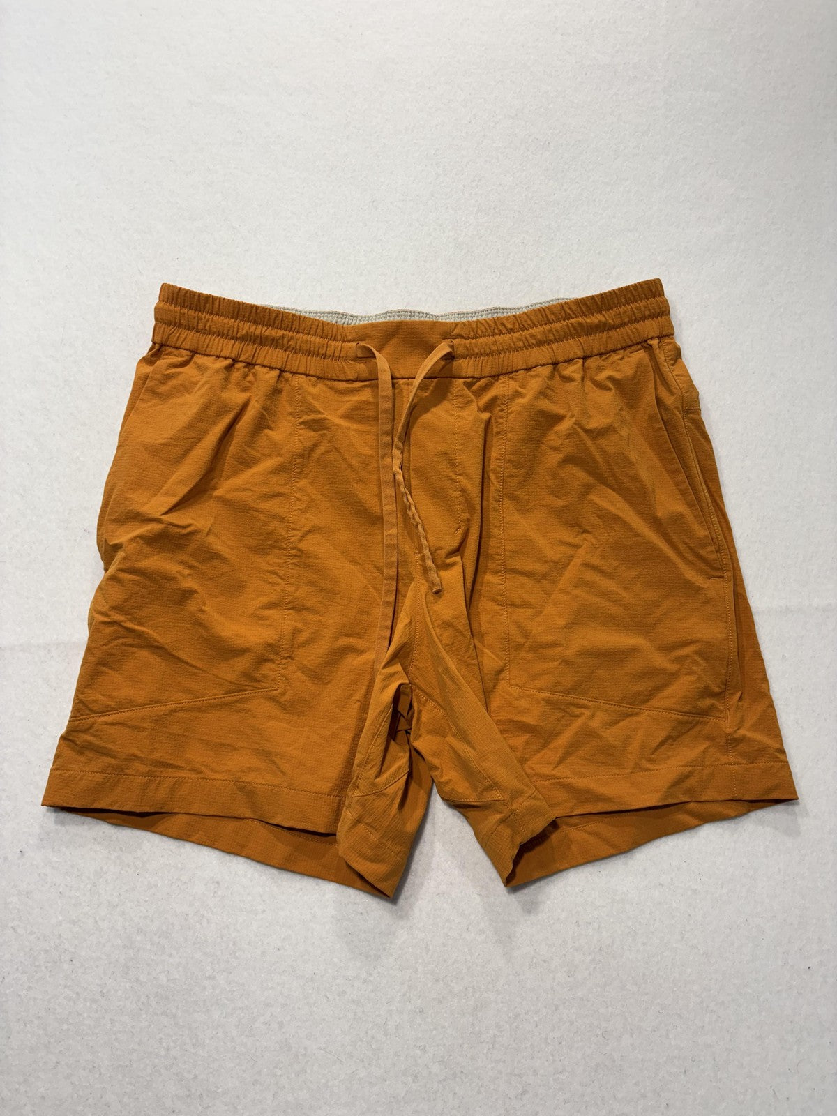 Lululemon Shorts Mens 36 Orange 7" Inseam Running Quick Dry Lightweight Athletic