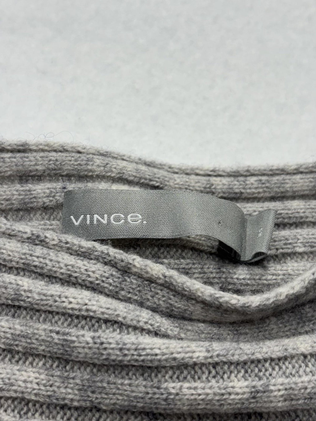 Vince Sweater Womens XS Gray Cashmere Boat Neck Belted Dolman Knit Pullover