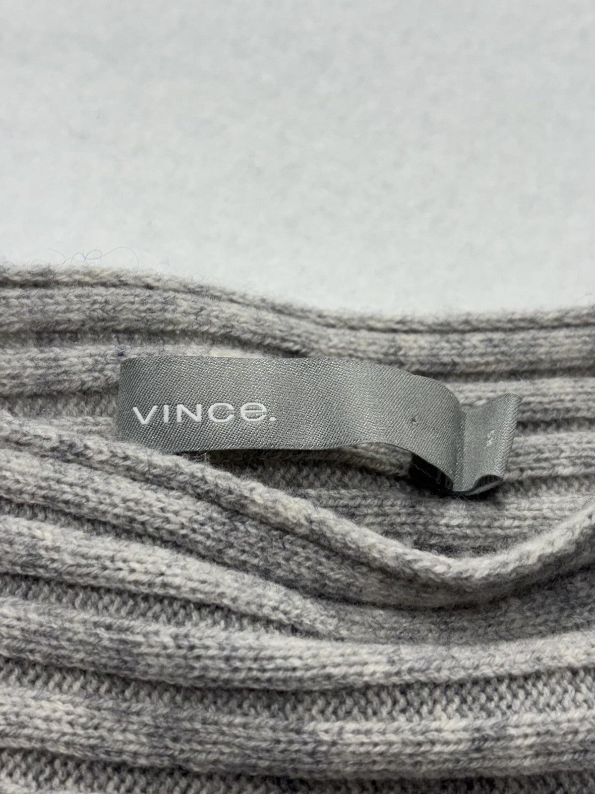 Vince Sweater Womens XS Gray Cashmere Boat Neck Belted Dolman Knit Pullover
