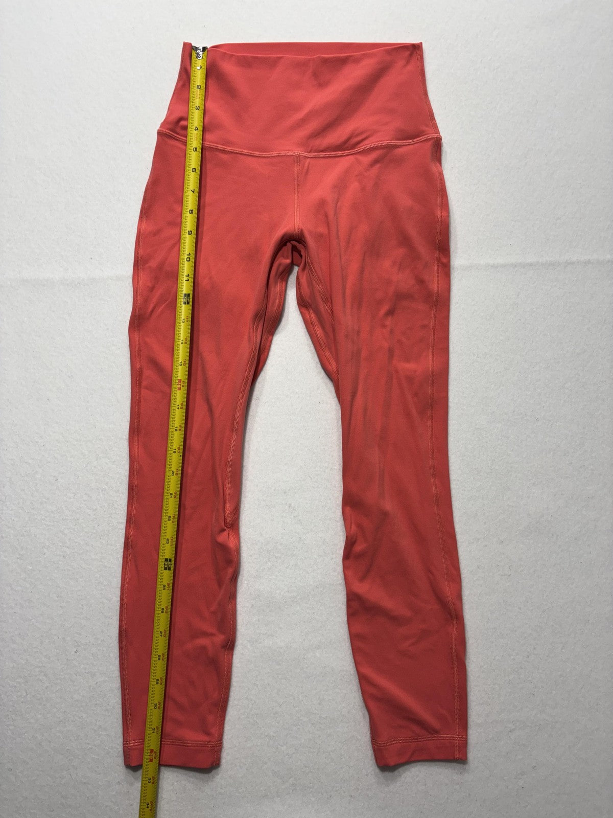 Lululemon Leggings Womens XS Red High Rise 26" Inseam Ankle Yoga Stretch Active