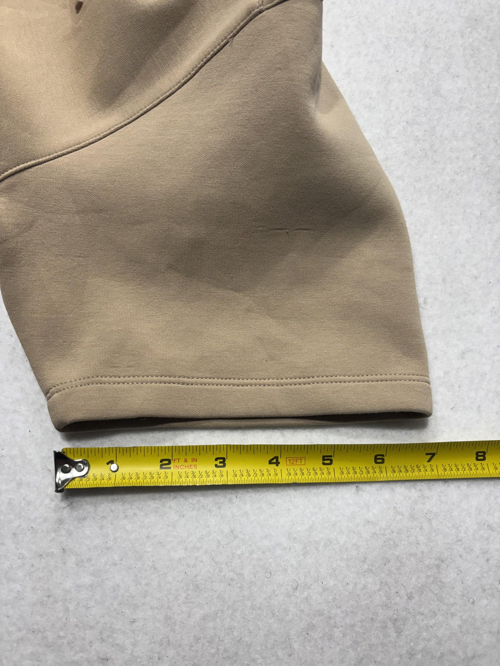 Alphalete Shirt Mens Small Beige Elements Embossed Logo Heavyweight Tee Athletic