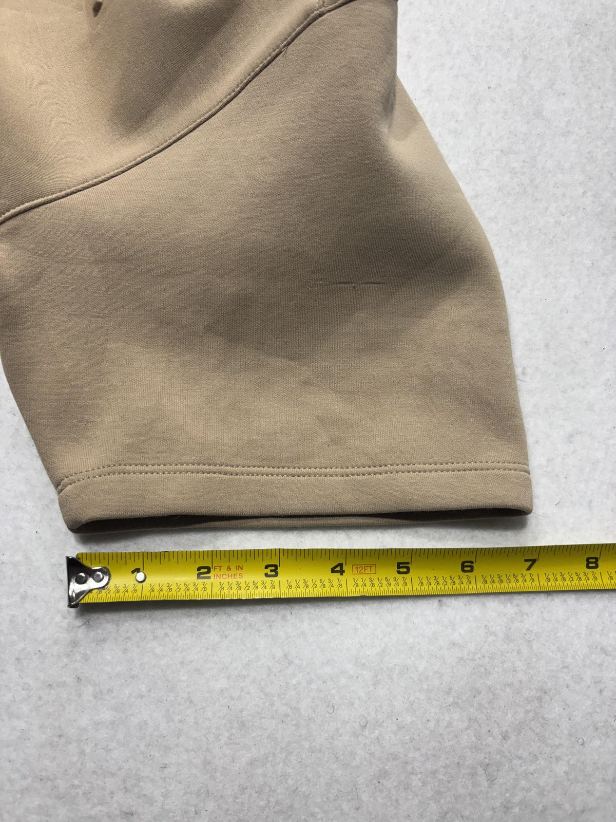 Alphalete Shirt Mens Small Beige Elements Embossed Logo Heavyweight Tee Athletic