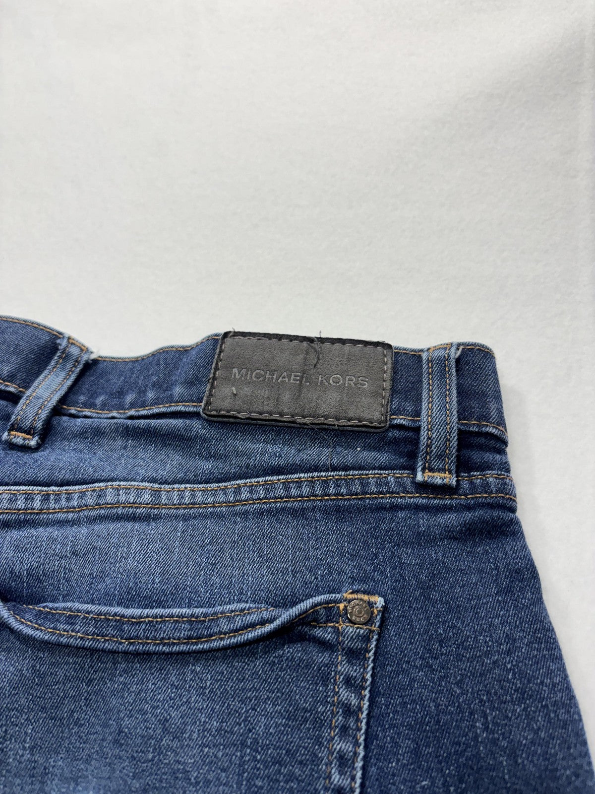 Michael Kors Parker Slim Fit Jeans Mens 36x32 Blue Medium Straight Leg Denim