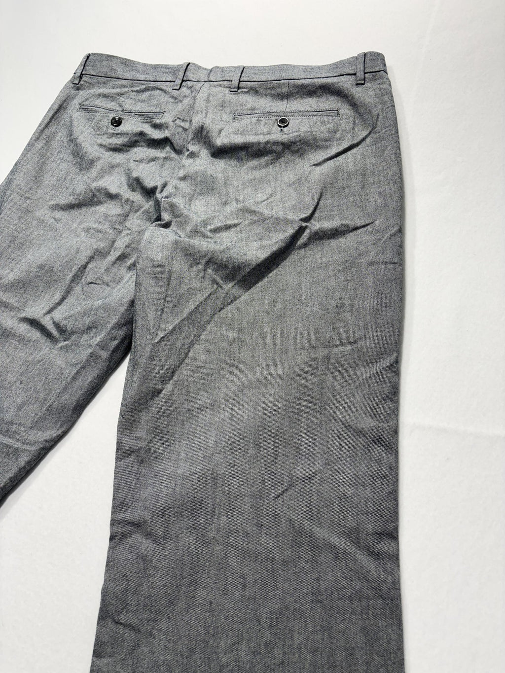 Banana Republic Chino Pants Mens 36x34 Gray Straight Fit Chambray Casual Work