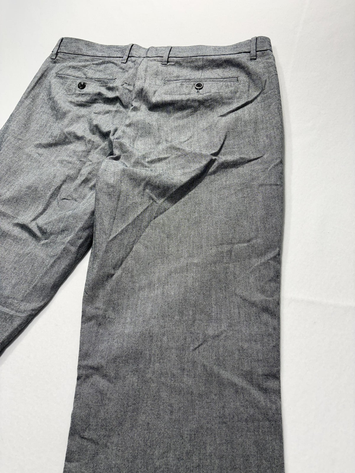 Banana Republic Chino Pants Mens 36x34 Gray Straight Fit Chambray Casual Work