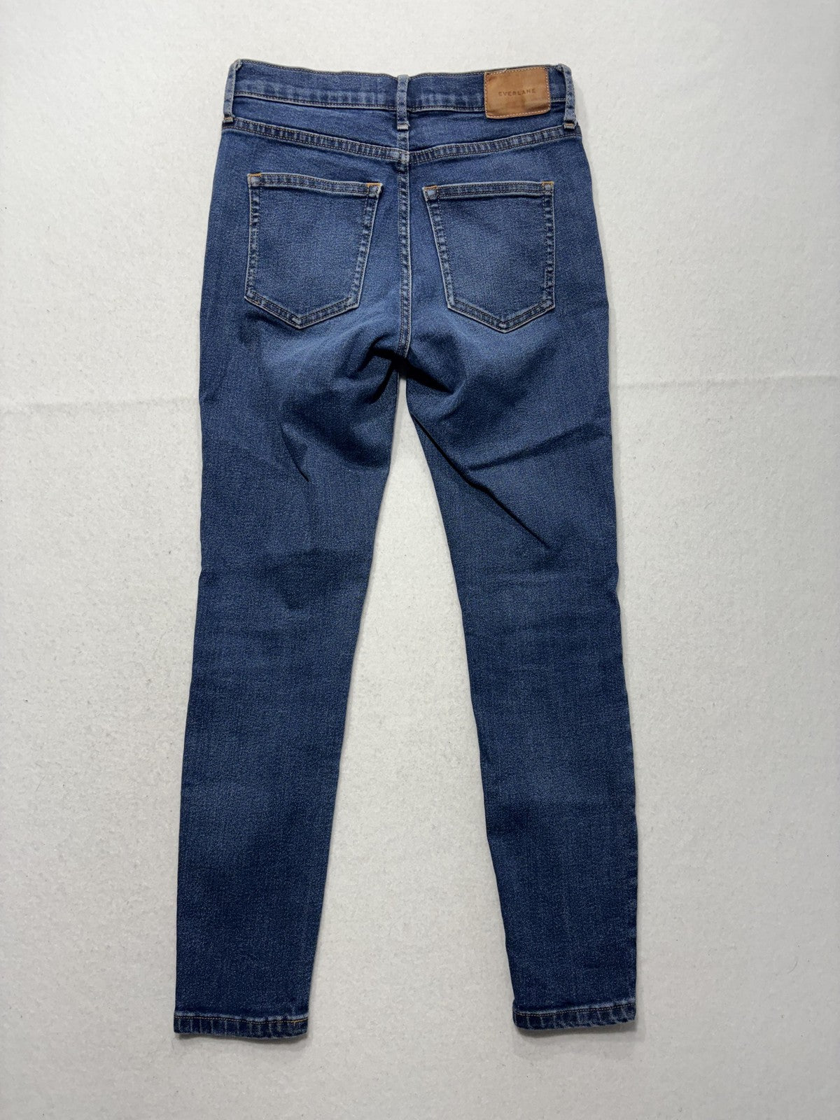 Everlane Jeans Womens 28 Blue Medium Wash Skinny Mid Rise Stretch Denim 28x27