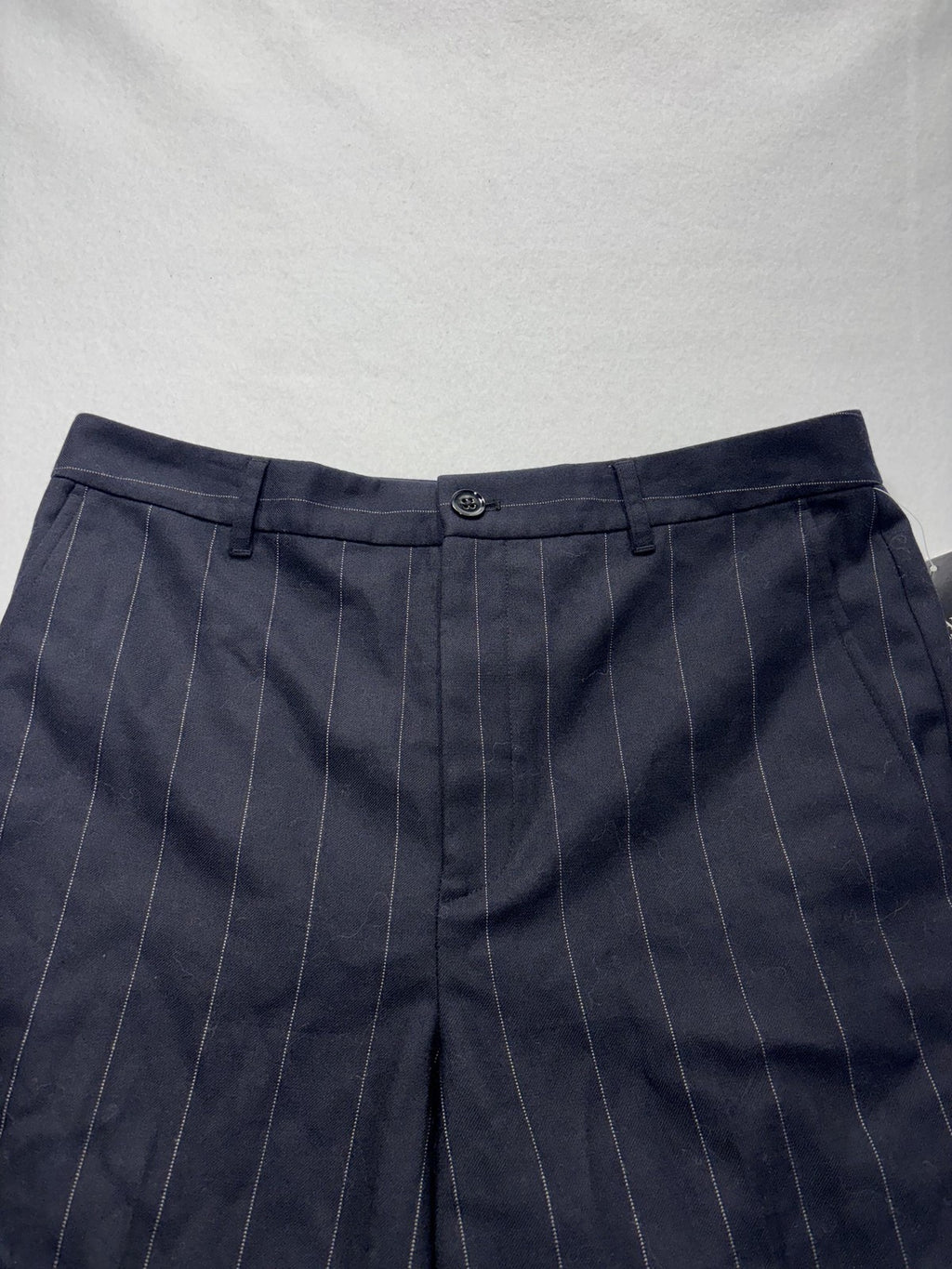 Lauren Ralph Lauren Dress Pants Womens 12 Black Pinstripe Straight Leg Twill