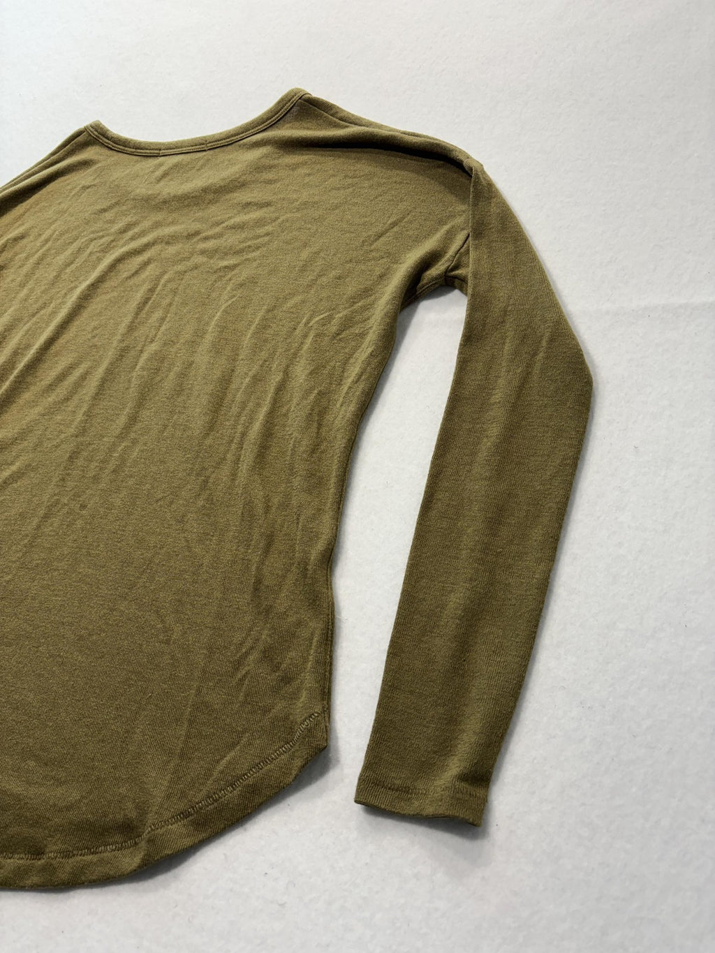 Rag & Bone Shirt Womens XS Green Crew Neck Long Sleeve Jersey Basic Tee