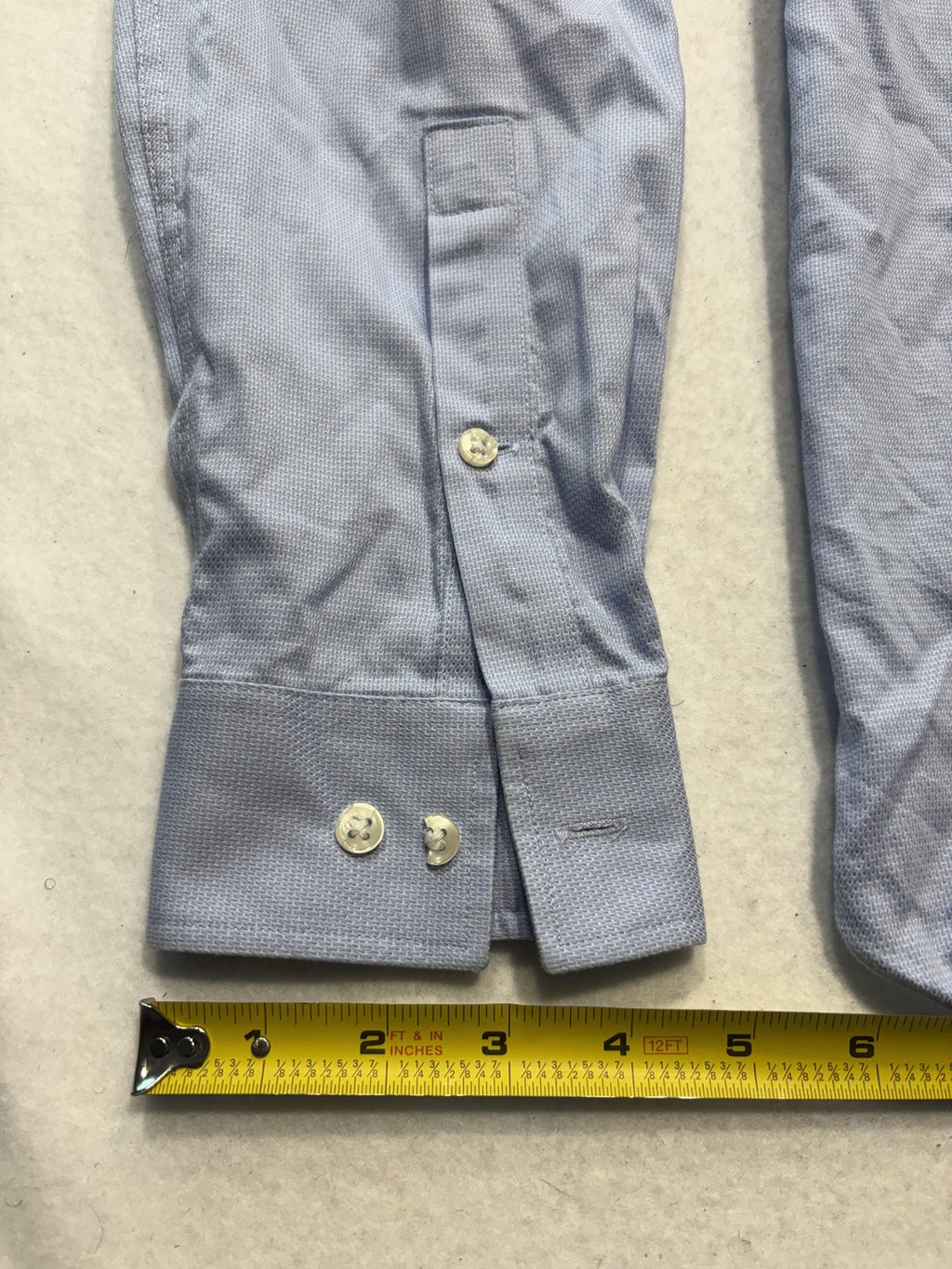 Michael Kors Dress Shirt Mens 40 Blue Geometric LS Slim Fit Airsoft Stretch