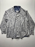 Tommy Bahama Shirt Mens 3XL Gray Canyon Beach Flannel Long Sleeve Button Up