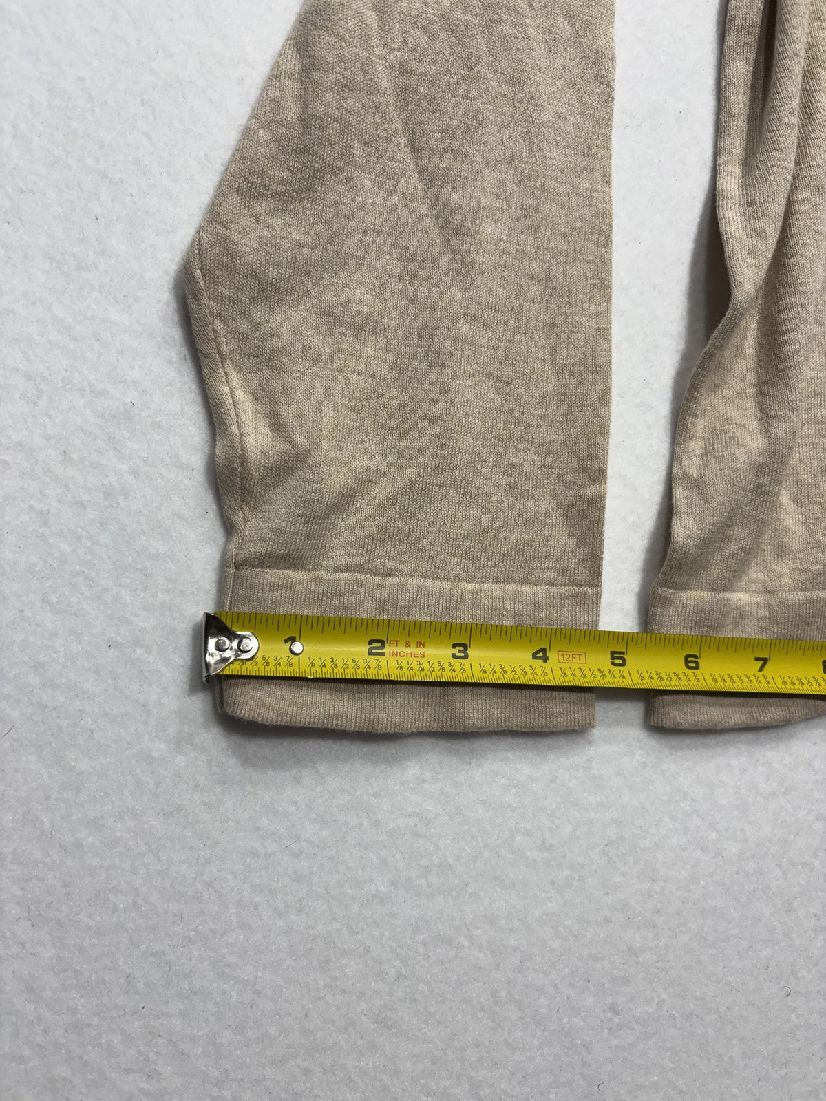J.Crew Teddie Sweater Womens 2X Plus Beige Knit Crew Long Sleeve Pullover