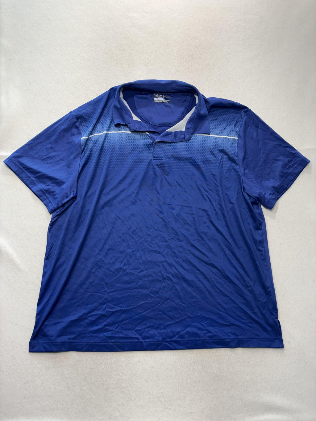 Ben Hogan Performance Polo Shirt Mens 2XL Blue Mesh Golf Short Sleeve Athletic
