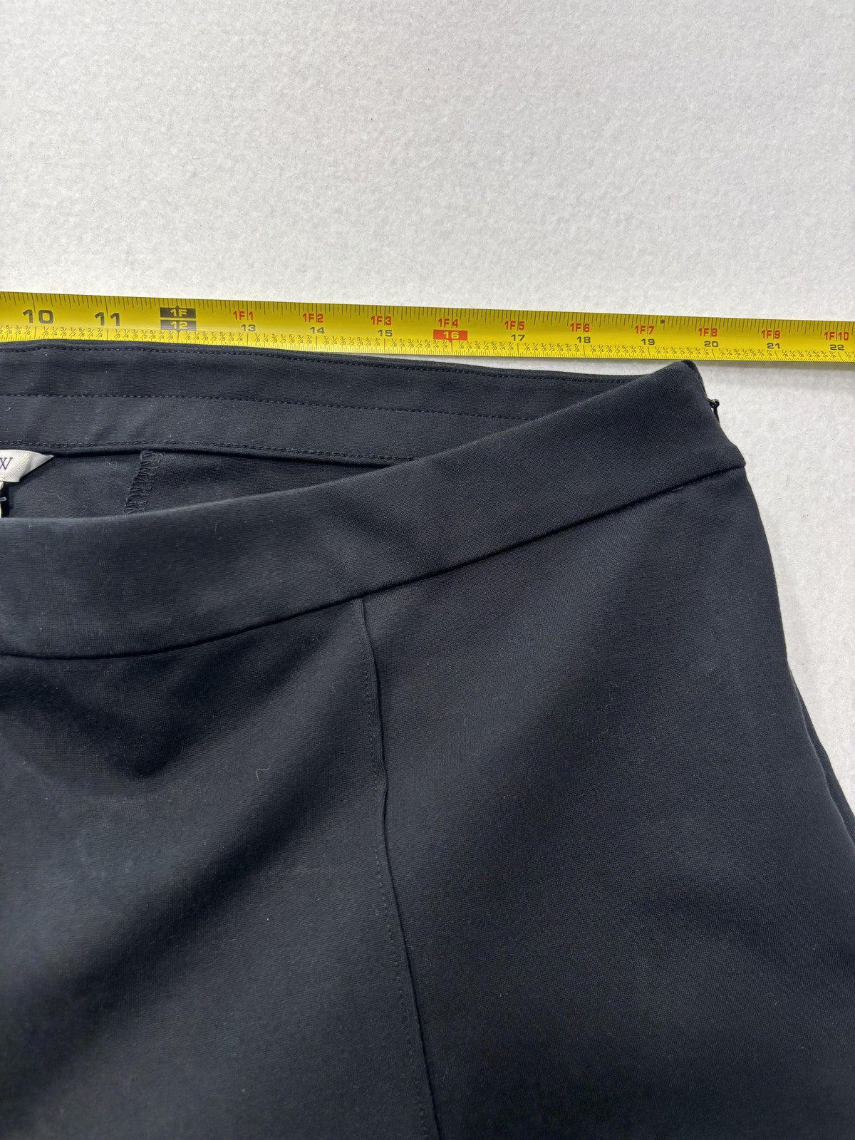 J.Crew Dress Pants Womens 20 Black Ponte Straight Leg Pull On Crop Stretch