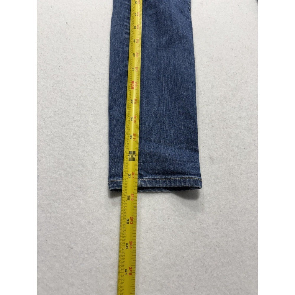 Paige Verdugo Ultra Skinny Jeans Womens 27 Blue Distressed 28x28.5 Stretch