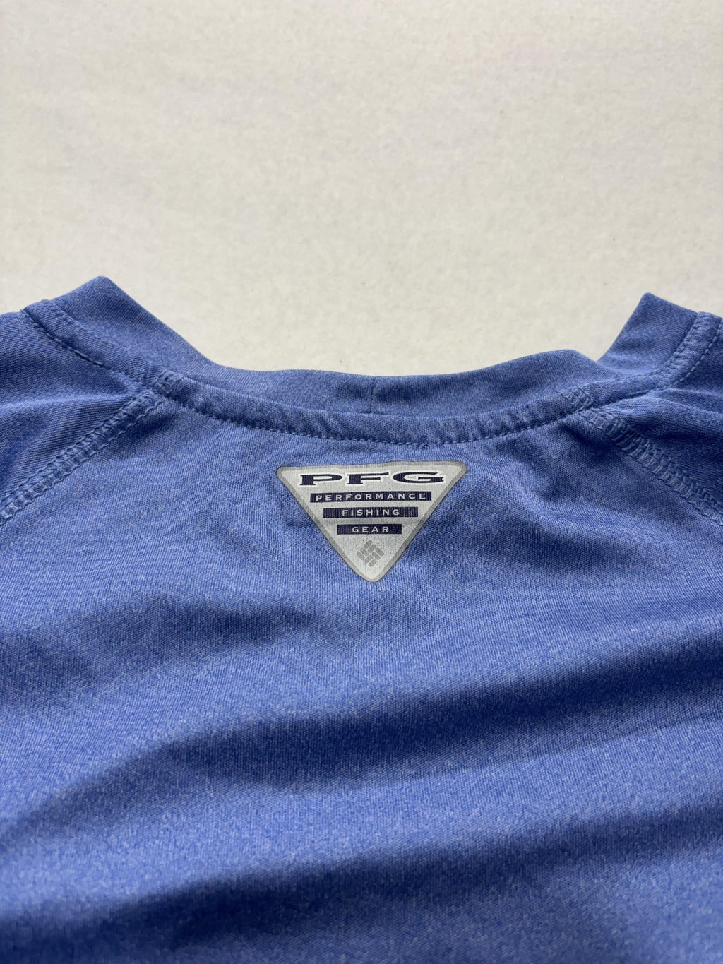 Columbia PFG Omni-Shade Shirt Mens Medium Blue Long Sleeve Tee Lightweight