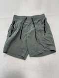 H&M Swim Shorts Mens Small Green Elastic Waist Mesh Lined Quick Dry Pockets