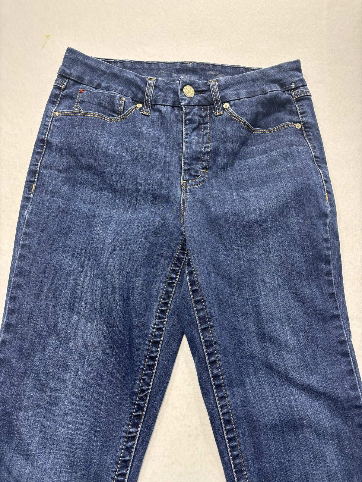 Seven7 Jeans Womens 16 Blue Medium Wash Mid Rise Straight Stretch 34x31