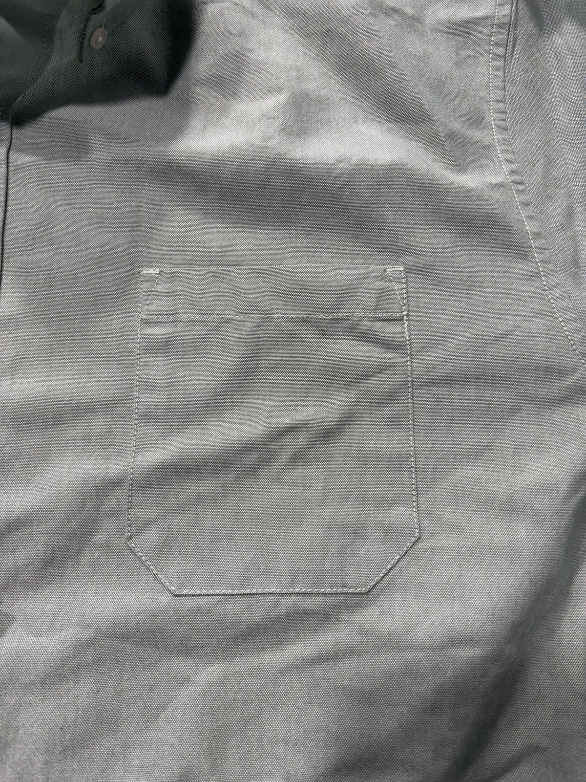 Mack Weldon Shirt Mens 2XL Green Oxford Long Sleeve Button Up Performance Casual