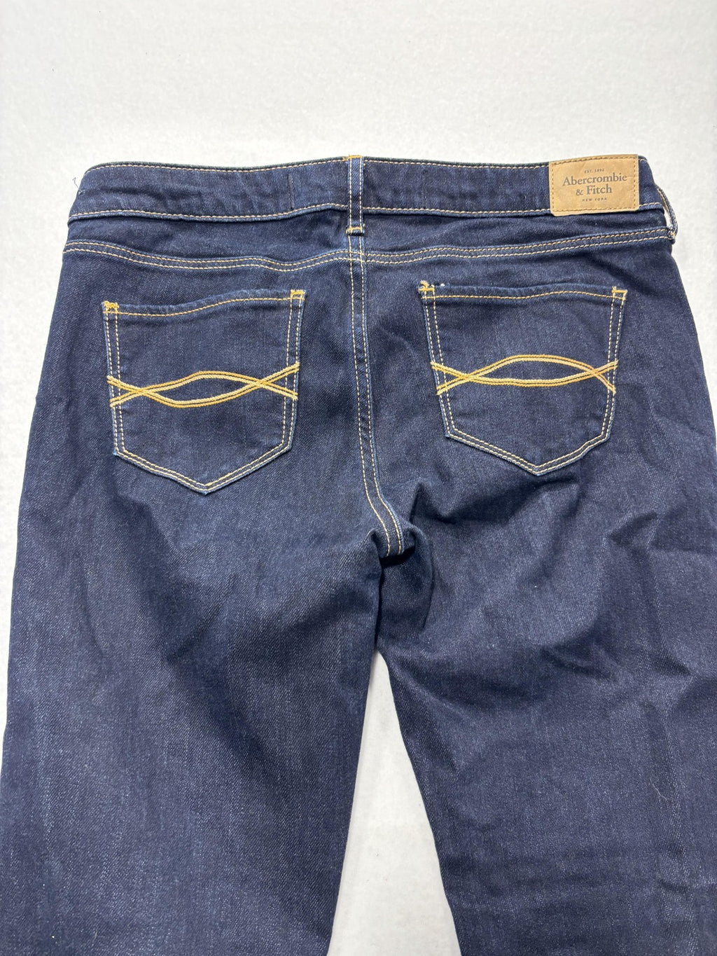 Abercrombie & Fitch Jeans Womens 2S Blue Dark Wash Low Rise Skinny 26x31