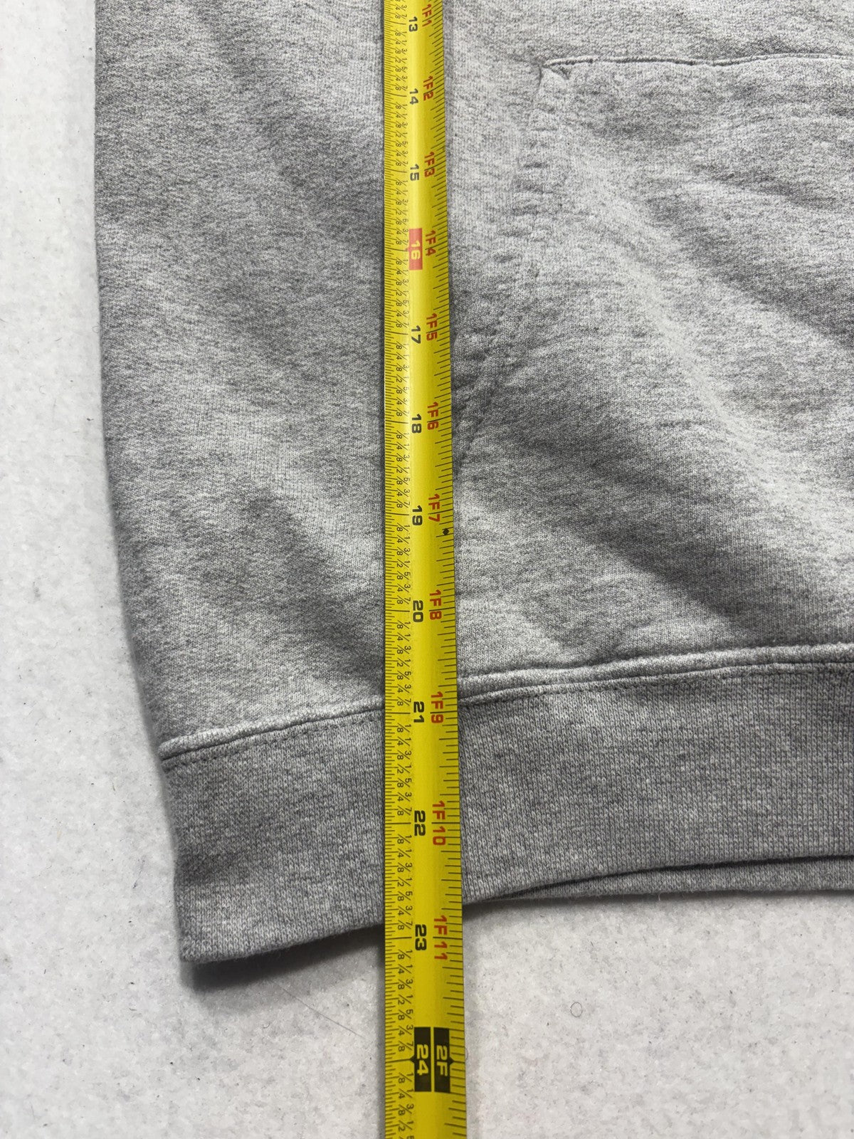 Thrasher Hoodie Mens Small Gray Flame Logo Fleece Pullover Kangaroo Pocket Skate